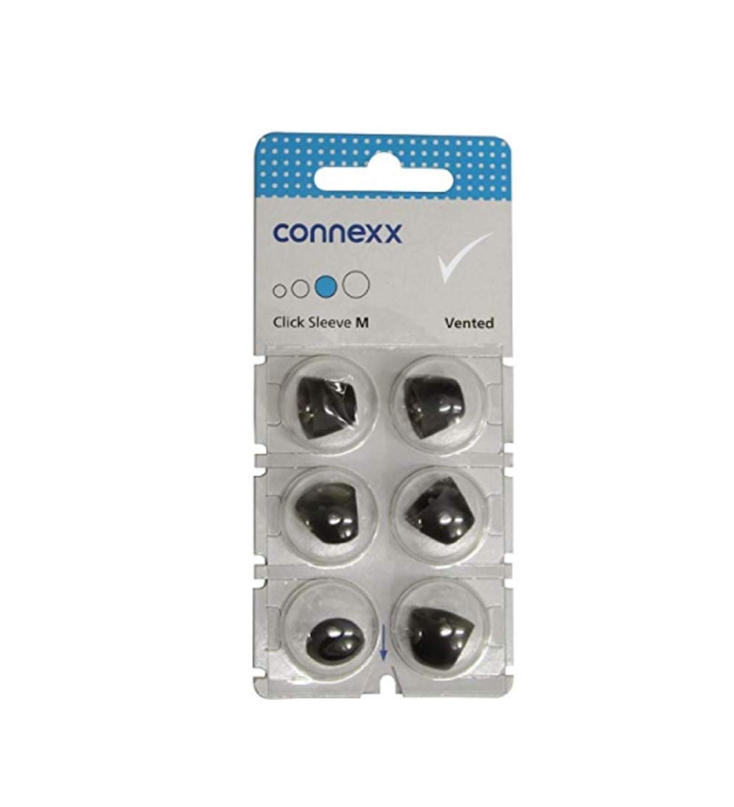 Signia/Connexx Sleeve Click Domes For CIC ITC & RIC Hearing Aid (Medium - Vented) Pack Of 6