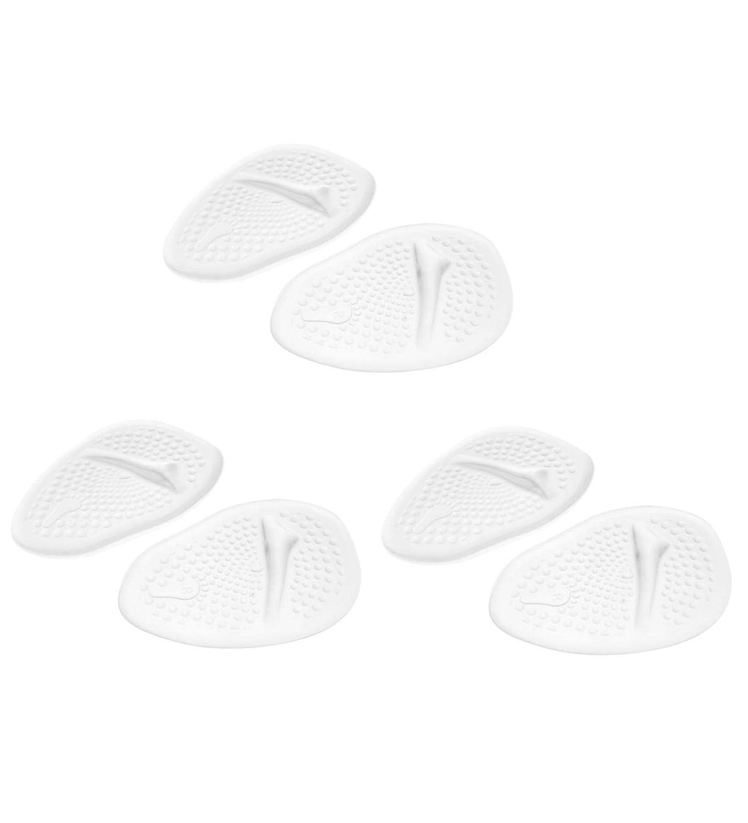 FOMIYES Silicone Forefoot Pads for Kids & Women - Clear High Heel Cushions Foot Protectors Thicken PU Massage Gel - 6 Pairs - Buy Online on GoSupps.com