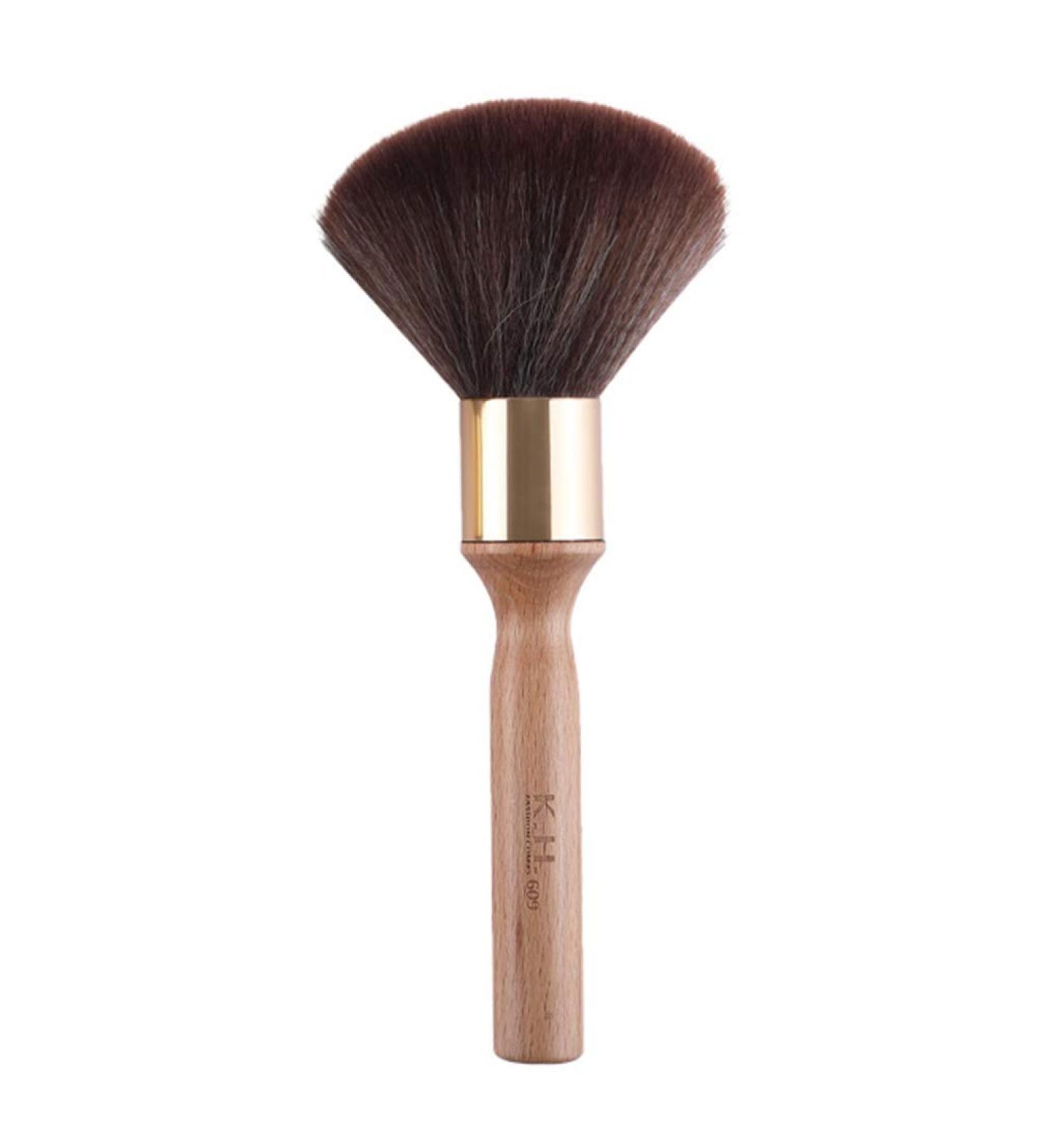 1pc Cleaning Brush Face Powder Badger Brush Accessories Hair Cutting Brush Short Beard Brush Badger Shaving Brush Hair Sweep Brush Men Suits Neck Nylon Brush Solid Wood Man - Buy Online on GoSupps.com