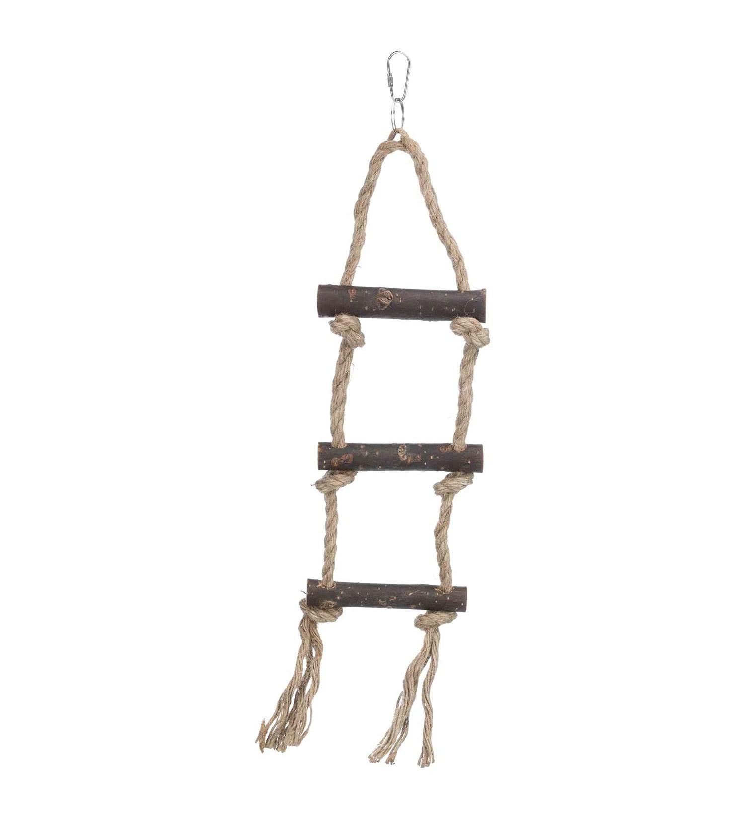 Trixie Natural Living Rope Ladder with 3 Rungs 40 cm Pack of 4