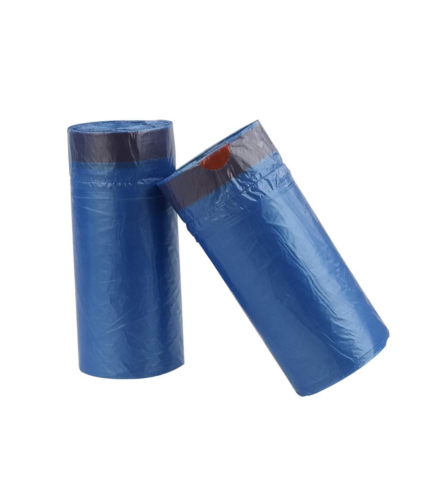 Nesmilers 6 Gallon Garbage Bags Drawstring Trash Bag Blue 100 Bags - Buy Online on GoSupps.com