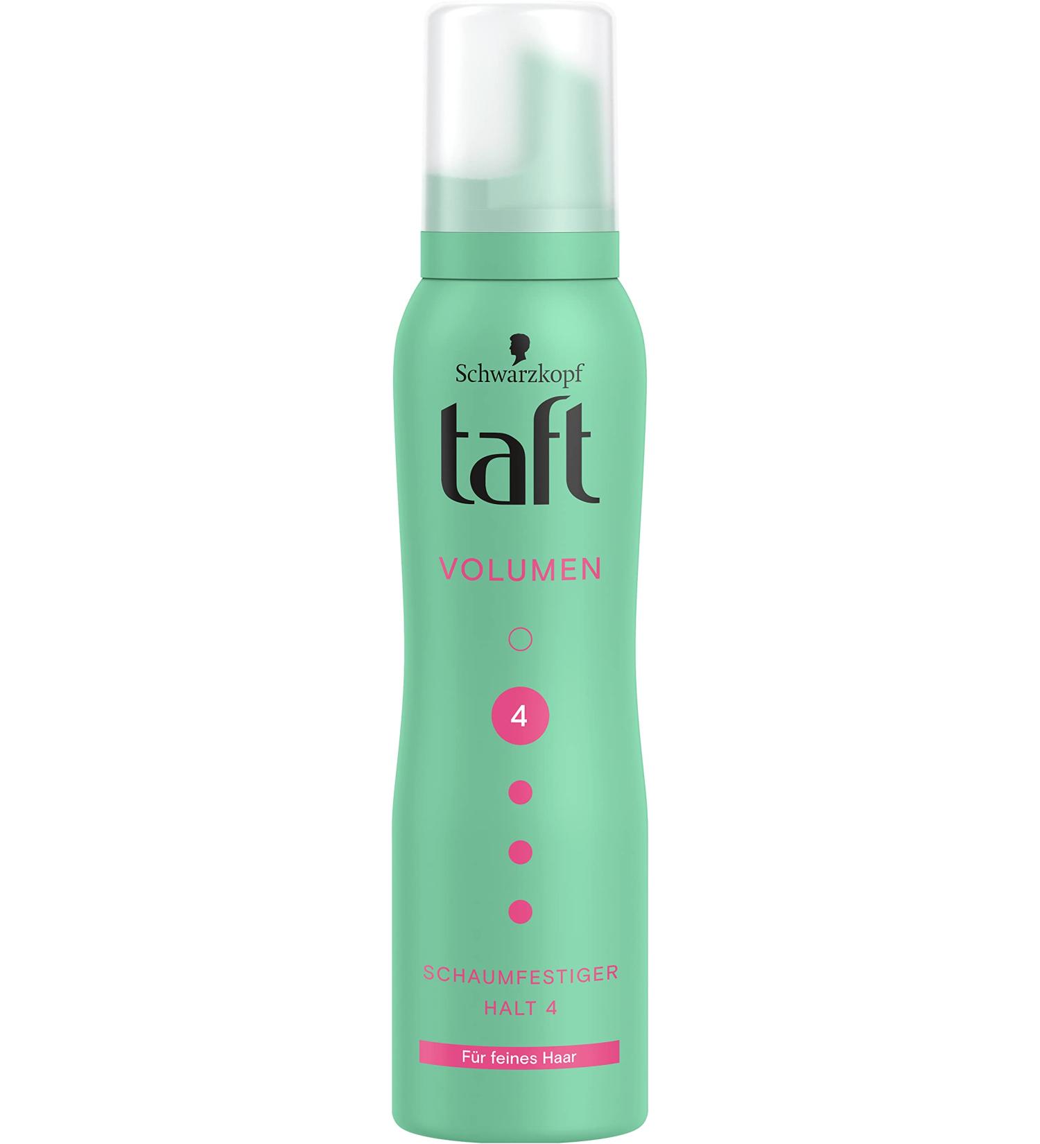 Taft Mousse Volume for Fine Hair (150 ml) Hold Level 4 Hair Mousse for Volume and Strong Hold Hair Styling with 24 Hours Long-Lasting Hold Vegan Formula - Buy Online on GoSupps.com