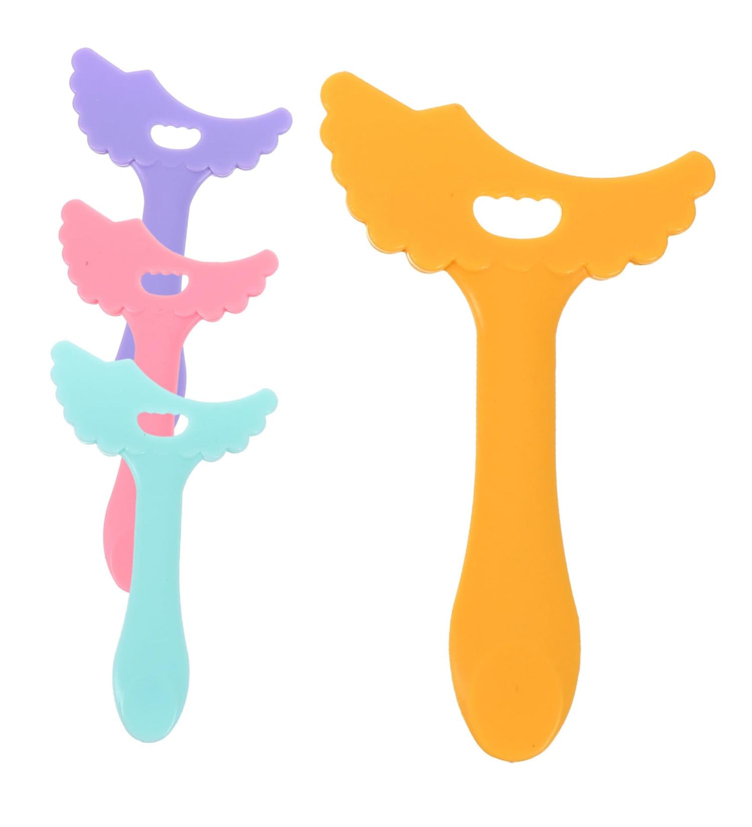 DRESSOOS 4pcs Eyeliner Silicone Molds Eyebrow Stencils Tools Women Cosmetics Aids Eyebrow Pencil Miss Eyelash - Buy Online on GoSupps.com