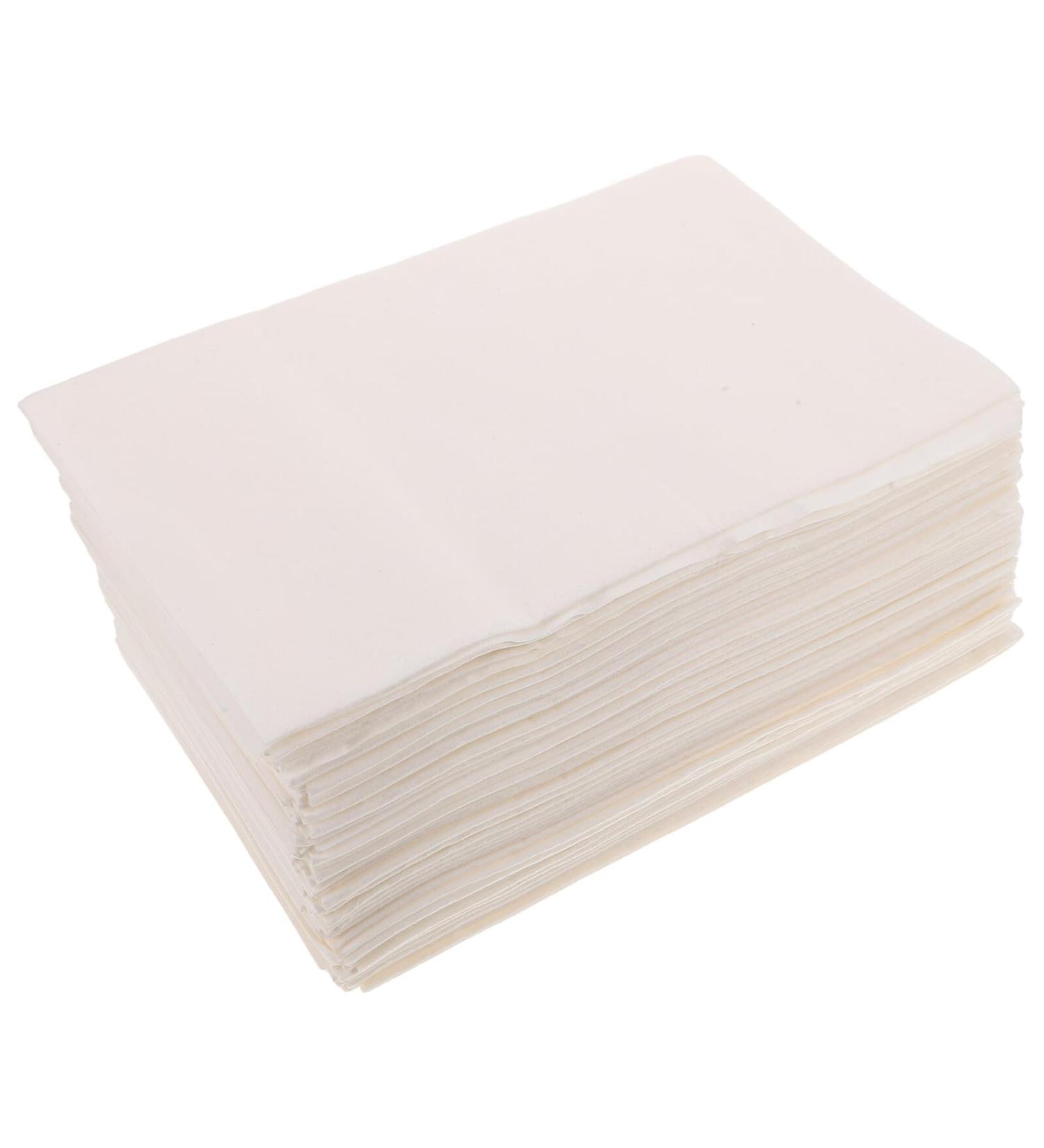 FRCOLOR 50Pcs Disposable Wood Fiber Foot Towels Soft Hygienic Individually Wrapped for Spa Manicure Makeup Removal Travel Towel Beauty Treatments - Buy Online on GoSupps.com