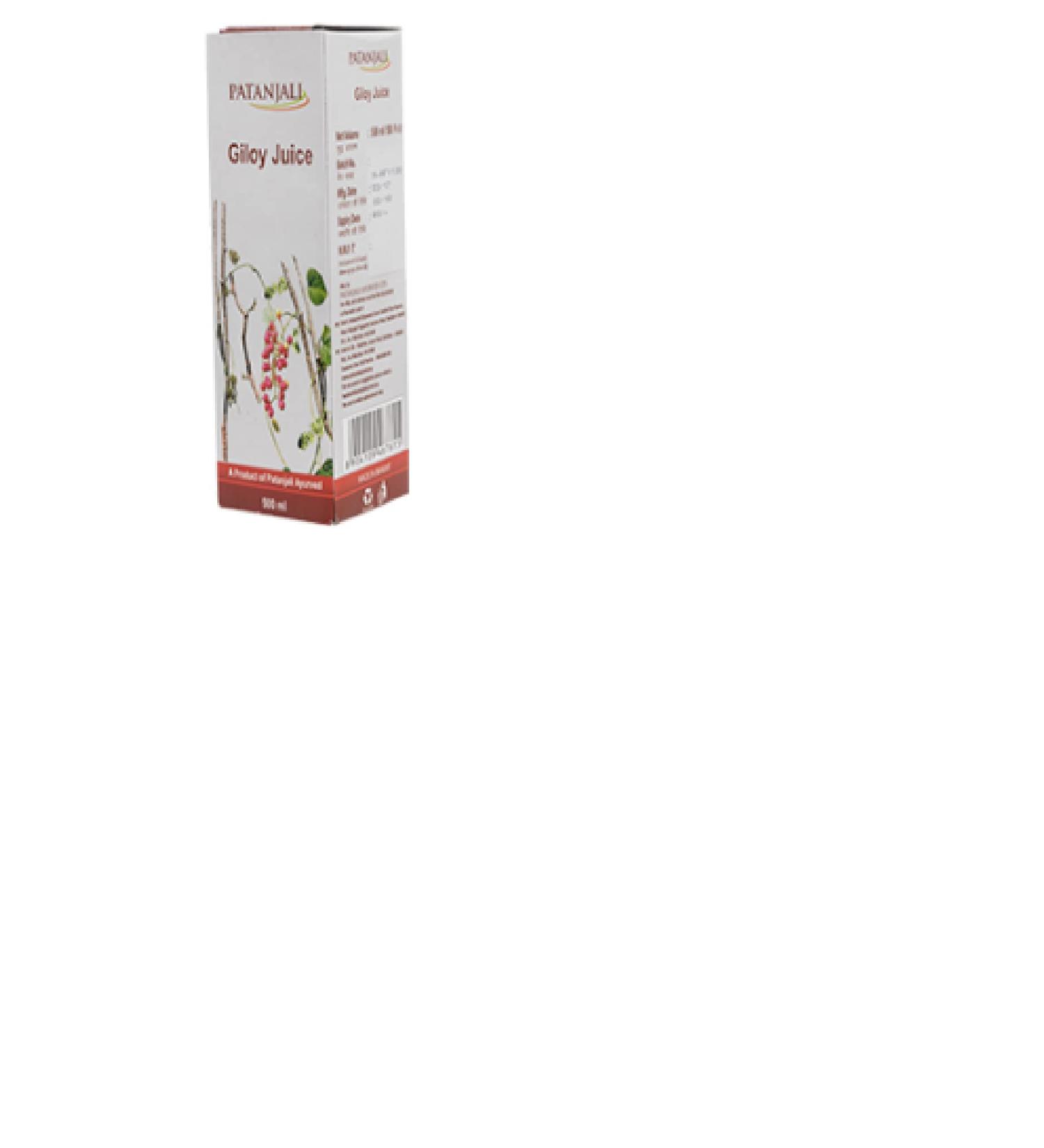 Patanjali Giloy Juice - Natural Immunity Booster - 500ml Pack of 2 - Buy Online on GoSupps.com