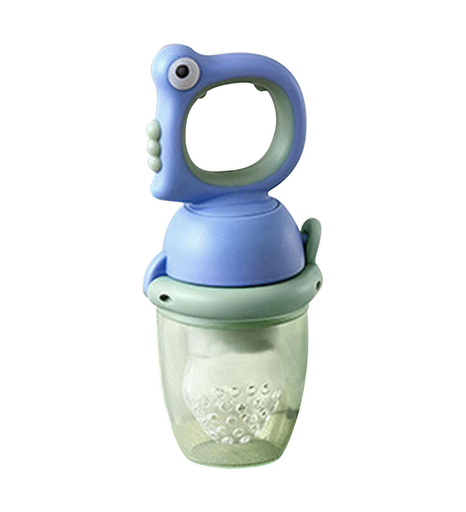 Bexdug Fresh Food Dispenser for Babies | Ultraicide Silicone Baby Food Pacifier - Safe & Healthy Nibble Feed for Toddlers & Newborns - Blue - Buy Online on GoSupps.com