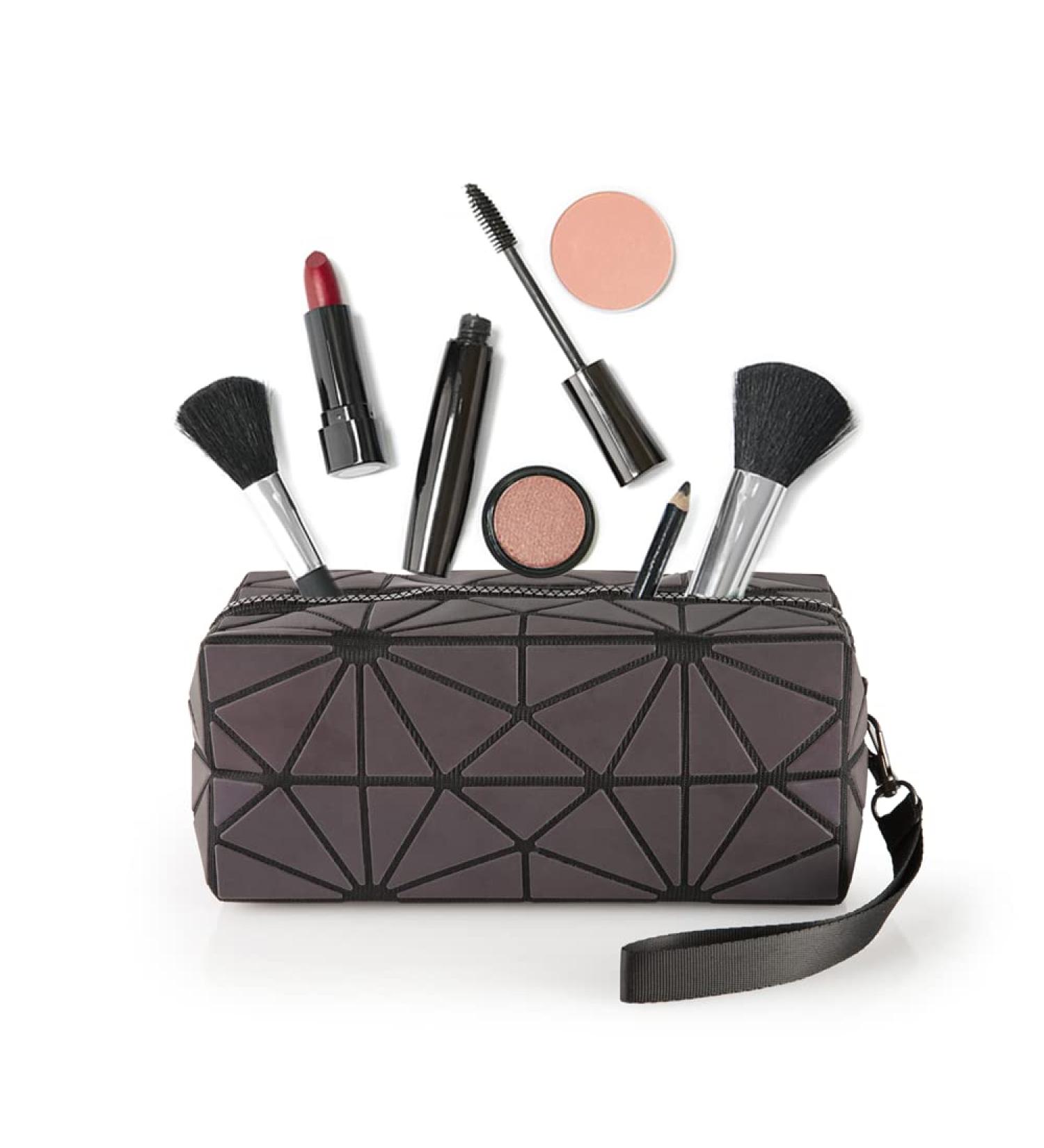 Pryzm Cube Reflective 3D Makeup Bag - Luminous Medium Size 1 Piece | International Shipping Available - Buy Online on GoSupps.com