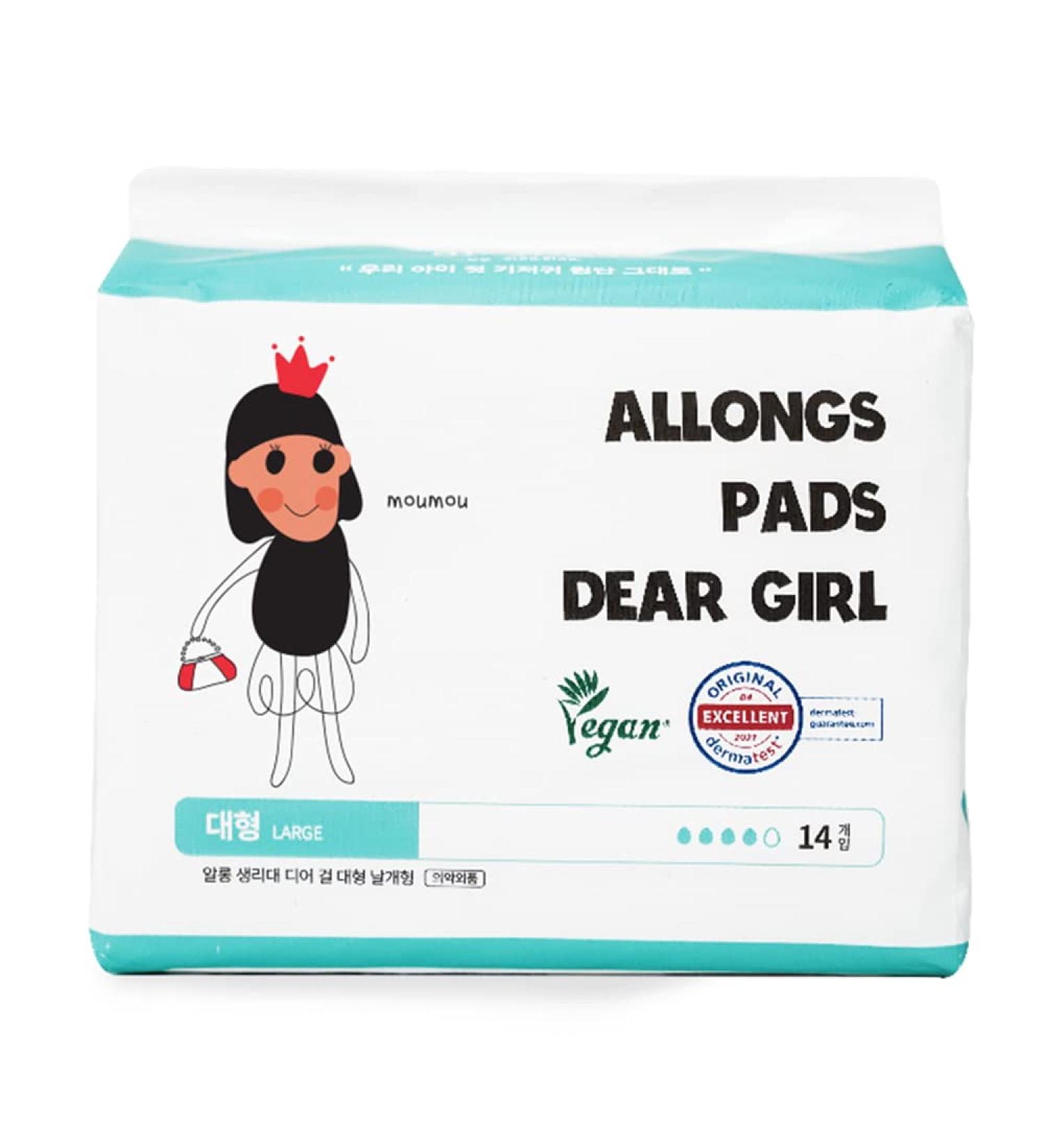 Winged Women's Sanitary Pad (Large) Unscented - Korean Absorbent Regular Size Napkins - Buy Online on GoSupps.com