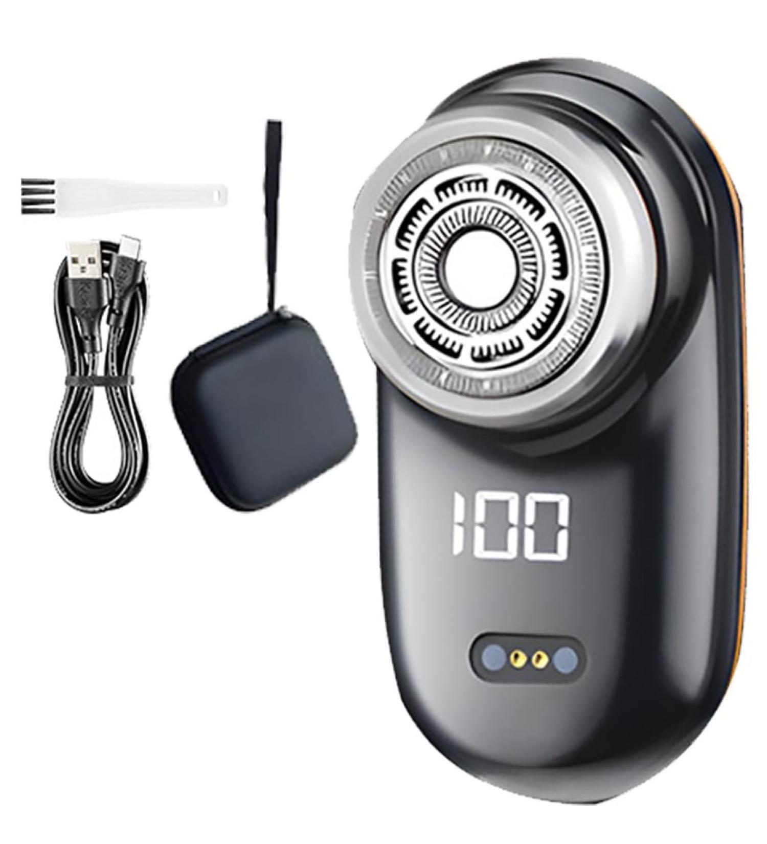 Men's Mini Electric Shaver - Wet/Dry Washable Razor with Fast Charging & Digital Display - Portable Car Mounted Blade for Travel - Buy Online on GoSupps.com