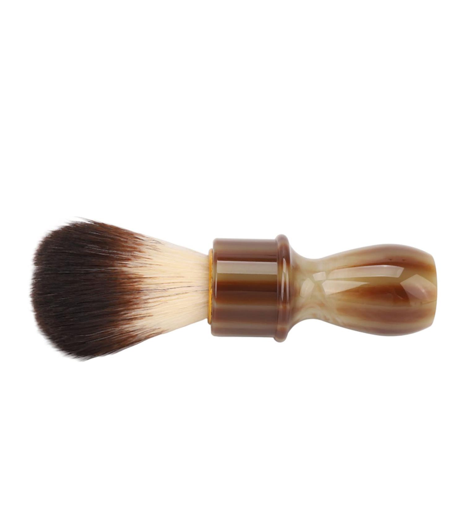Hair Beard Barber Shaving Brush | Facial Care & Hair Sweeper Tool for Home & Salon - Brown - Buy Online on GoSupps.com