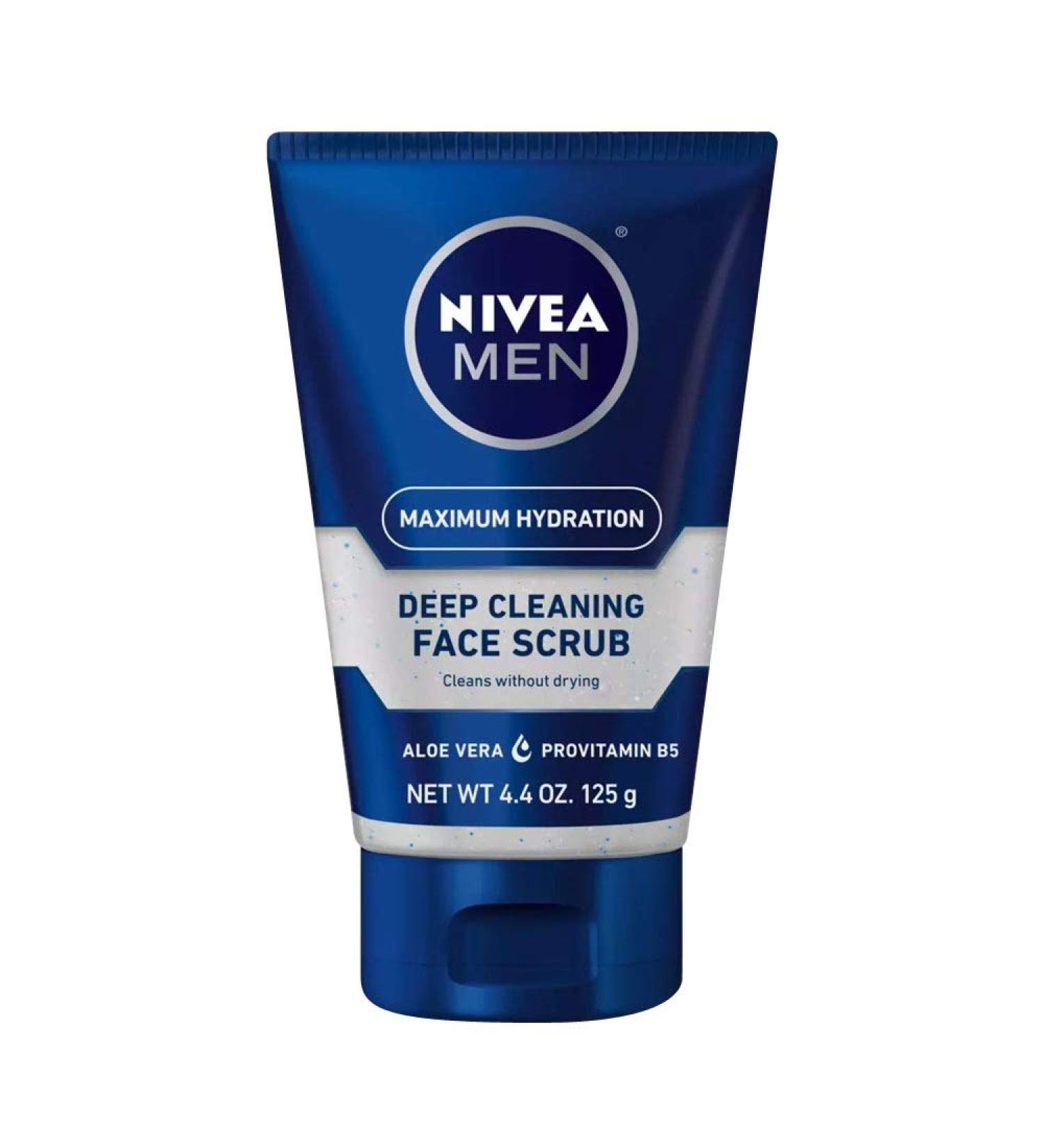 Nivea Men Deep Cleaning Face Scrub Maximum Hydration 4.4 oz (125 g)