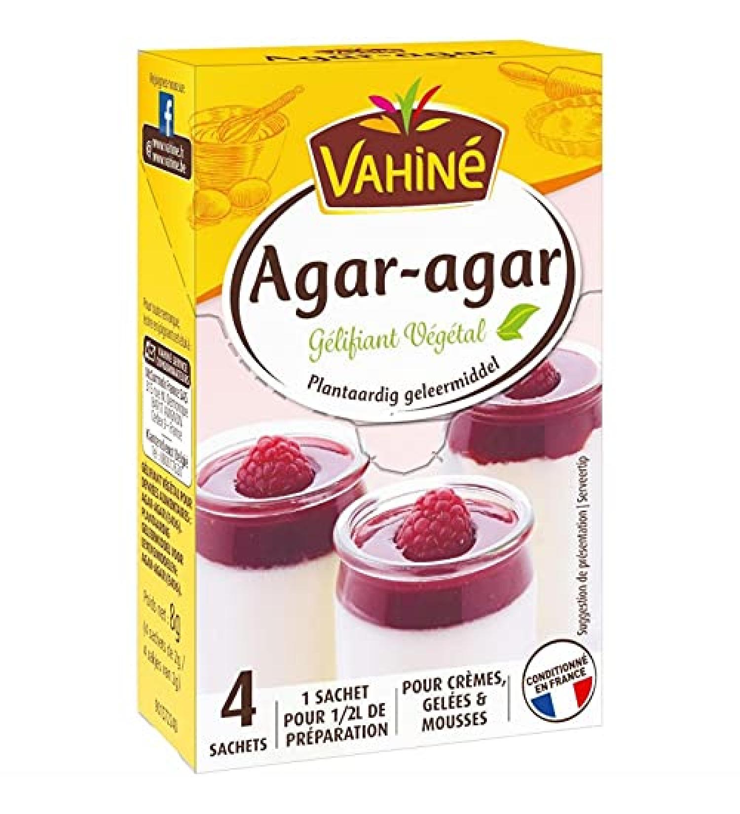 VAHIN - Agar Agar Vegetable Gelling Agar 8G - Pack of 4 - Free Shipping - Buy Online on GoSupps.com