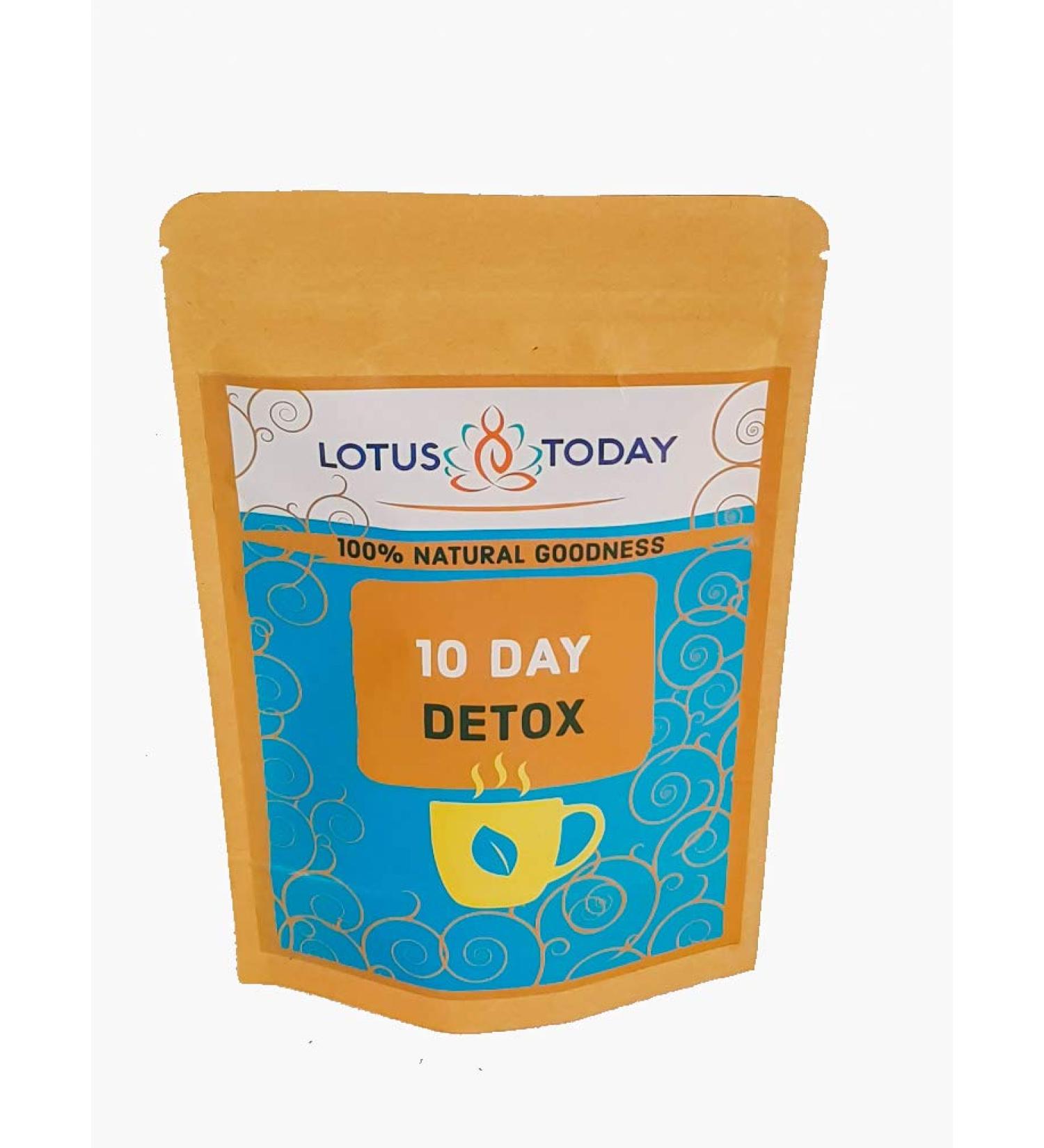 10Day Detox Tea Cleanse - Herbal Tea - Organic Multi herb Smooth Detox Formula - Weight Loss Diet Slimming TEA10 Days Supply