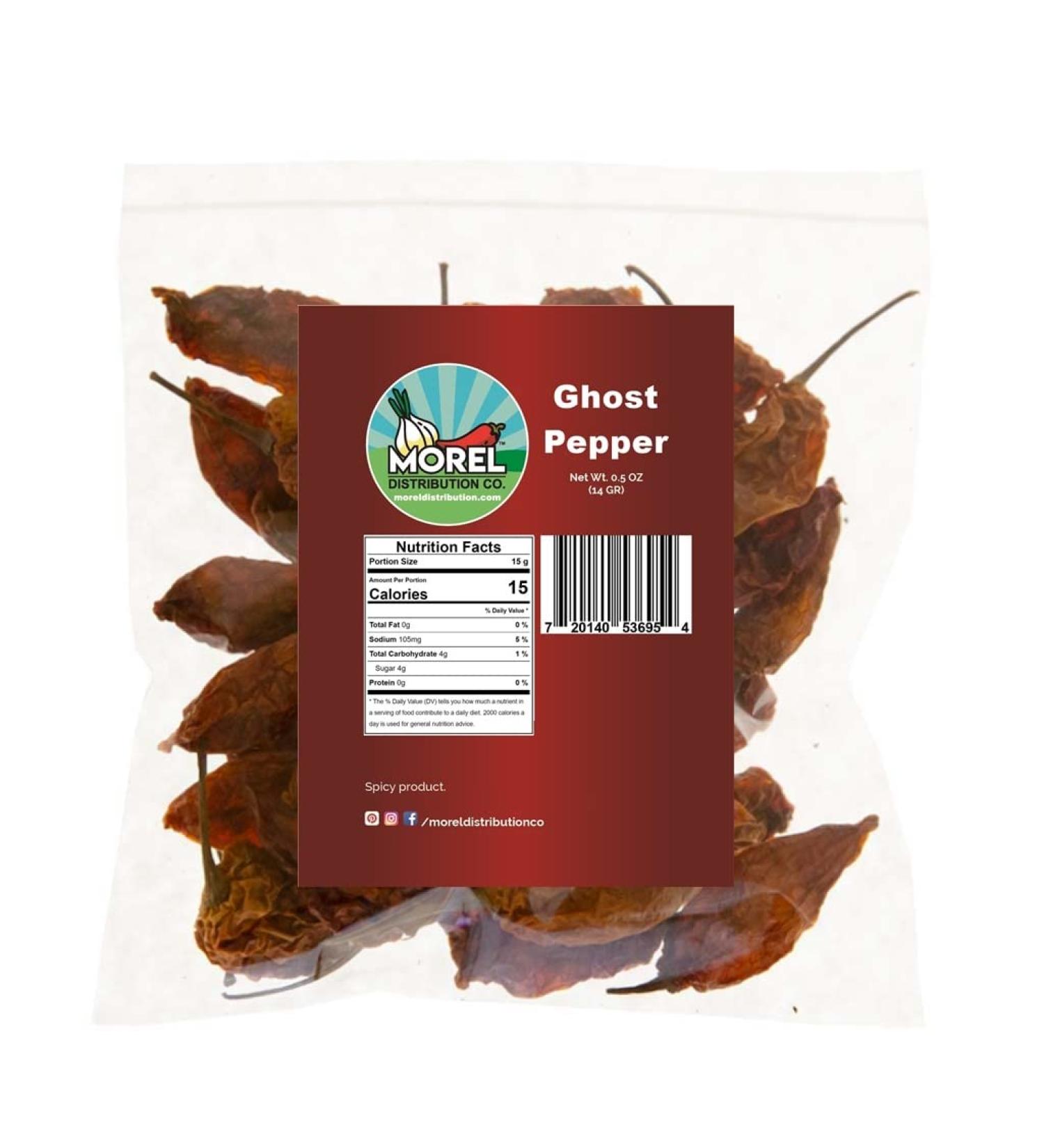 Dried Ghost Peppers Bhut Jolokia Chili Peppers Extremely Hot. 0.5 oz (14 G) and 2 oz (57 G). (0.5) 0.5 ounces - Buy Online on GoSupps.com