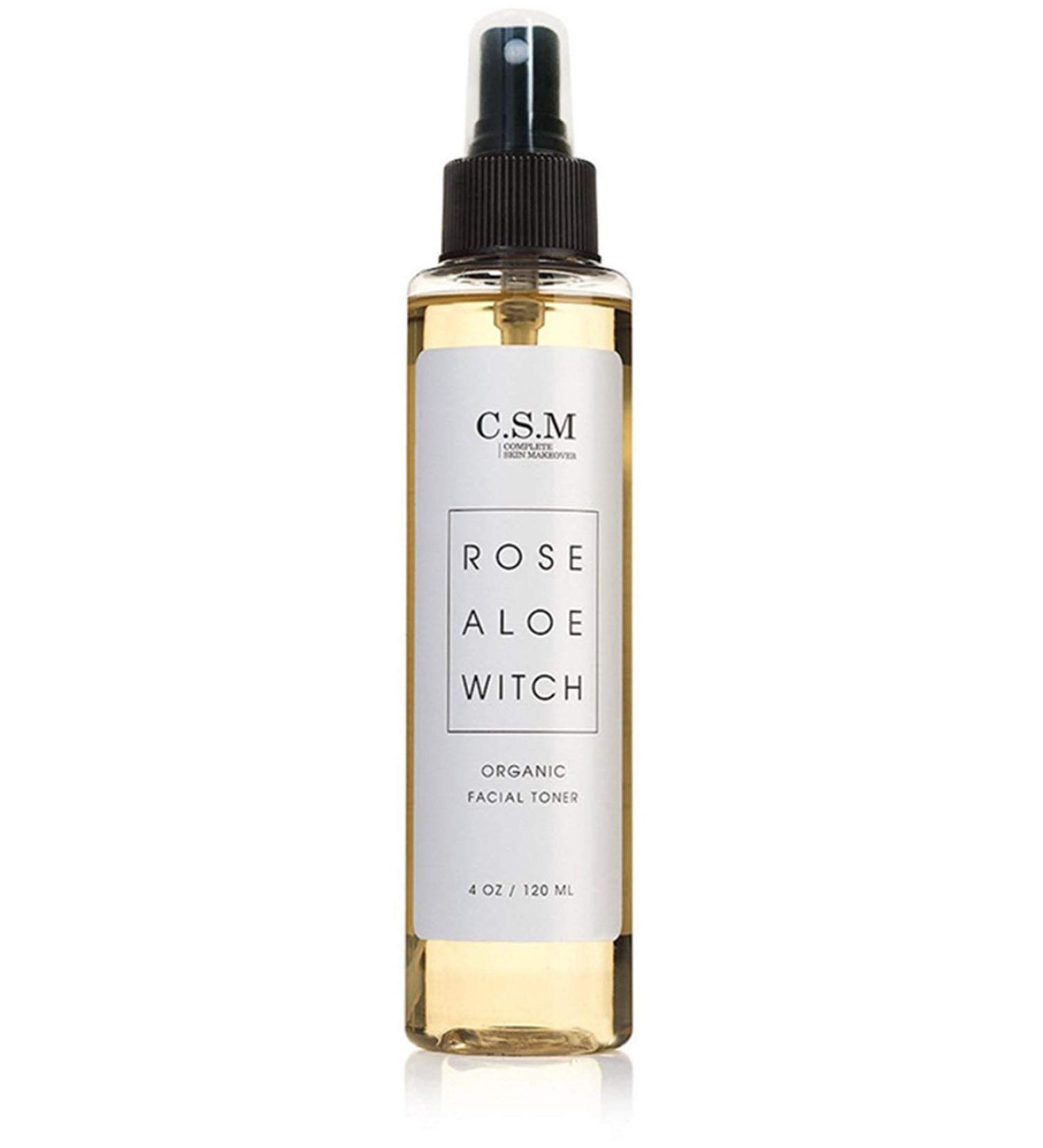 CSM Organic Alcohol-Free Witch Hazel Toner with Rose Water & Aloe Vera - Pore Minimizing Soothing Mist for Fresh Complexion - Made in USA - Buy Online on GoSupps.com