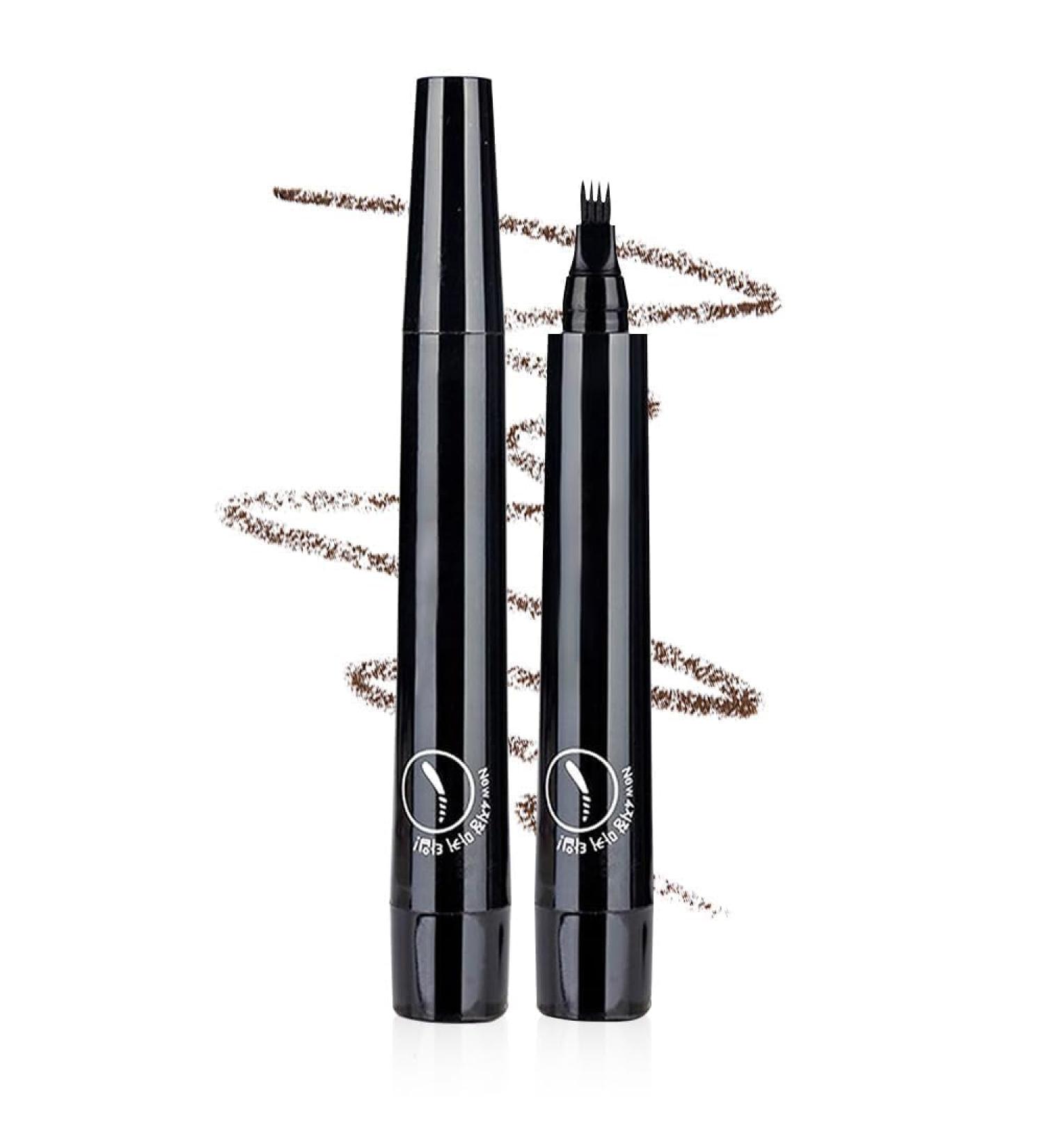 2024 New Magic Eyebrow Pencil Waterproof Microblading Eyebrow Pencil Contouring Pen 4 Tipped Precise Brow Pen Fine Stroke Microblading Eyebrow Pencil Creates Natural Makeup Effect (E-5Pcs) (E-natural black One Size) One Size E-natural Black - Buy Online on GoSupps.com