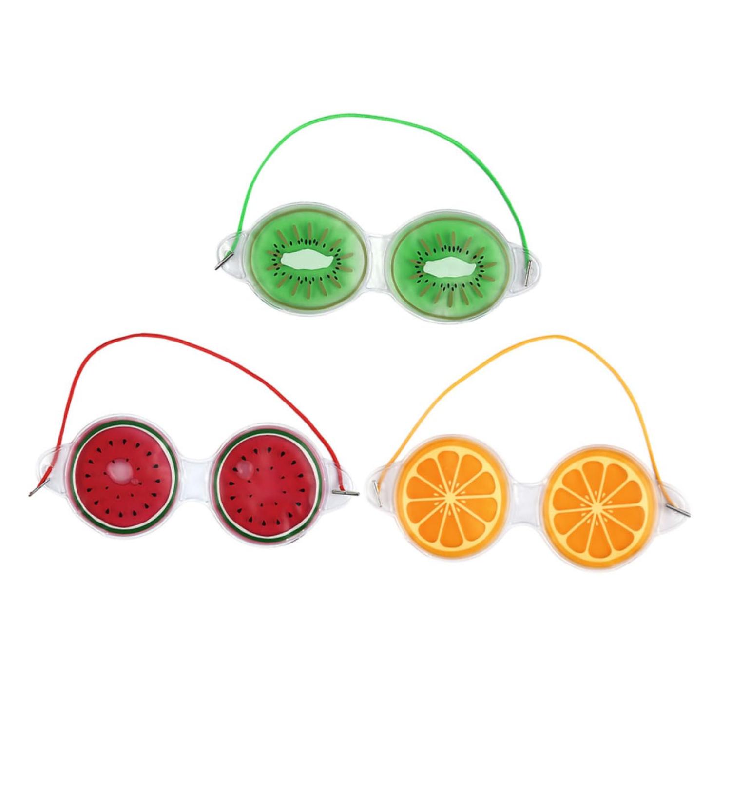  SAFIGLE SAFIGLE 3 Pieces Fruity Cooling Compresses for PVC Gel Eye Masks Against Fatigue Reusable Compresses for Relaxation at Home or on the Go - Buy Online on GoSupps.com
