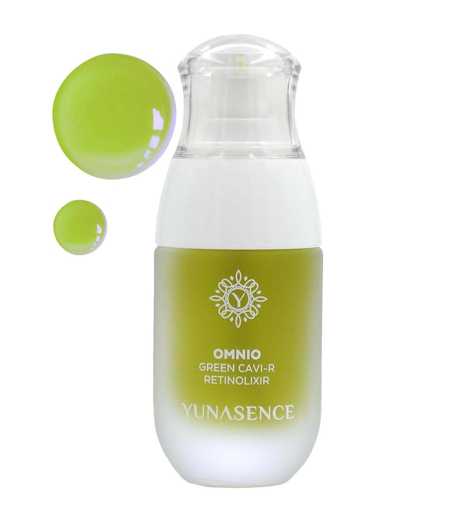 YUNASENCE OMNIO Green Cavi-R Retinolixir | Anti-Aging & Anti-Wrinkle Serum with 3% Bakuchiol Marula Vitamin C & Chaga Mushroom - Shop Internationally - Buy Online on GoSupps.com