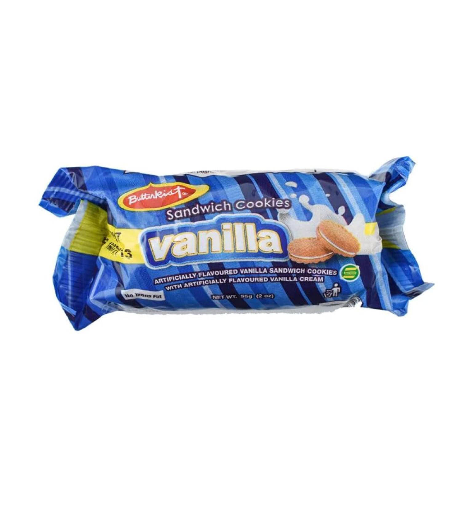 Butterkist Sandwich Vanilla 55g-Fd