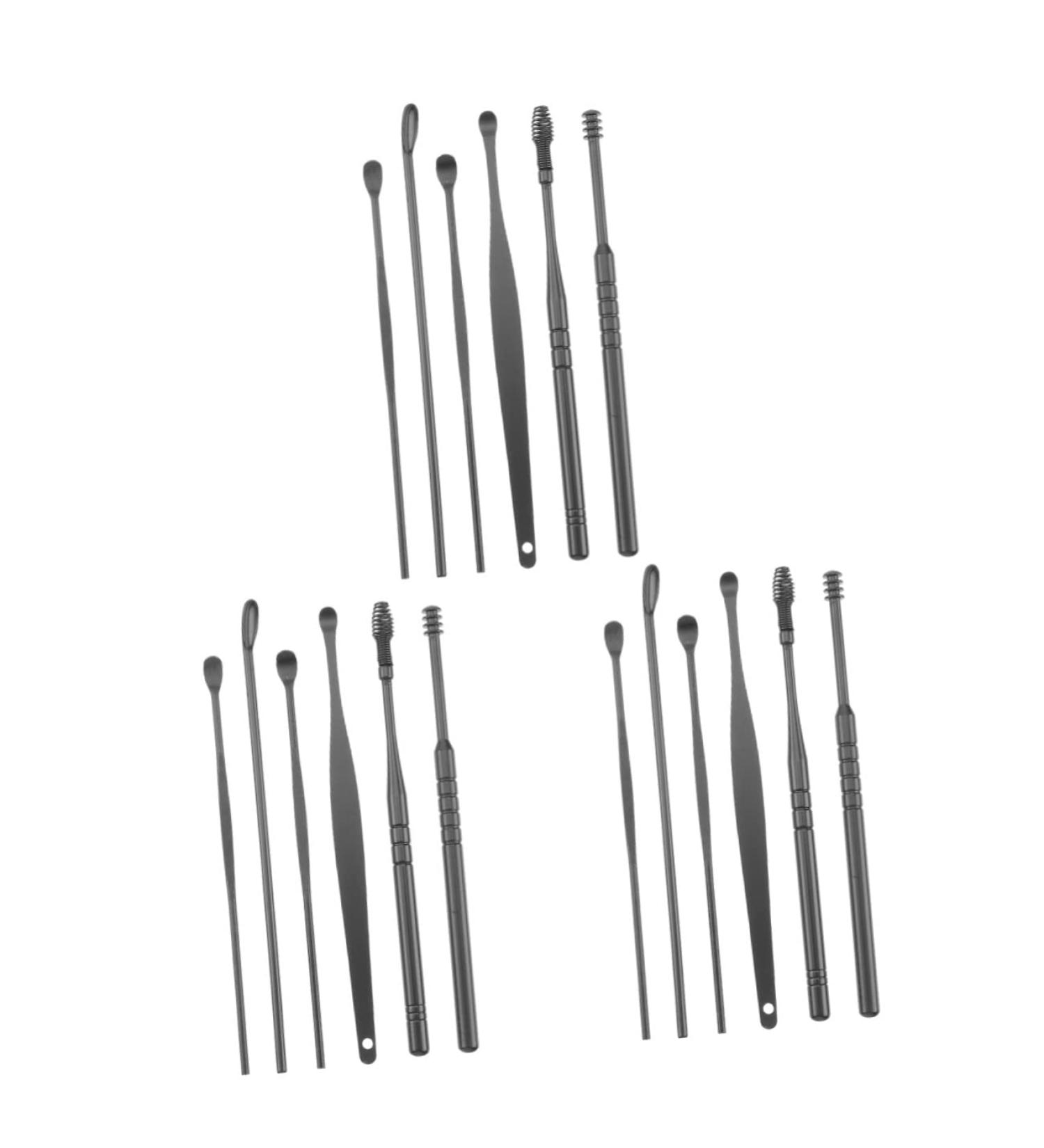 Ear Wax Removal Tool Kit - 6 Sets Stainless Steel Ear Cleaning Tools - Buy Online on GoSupps.com