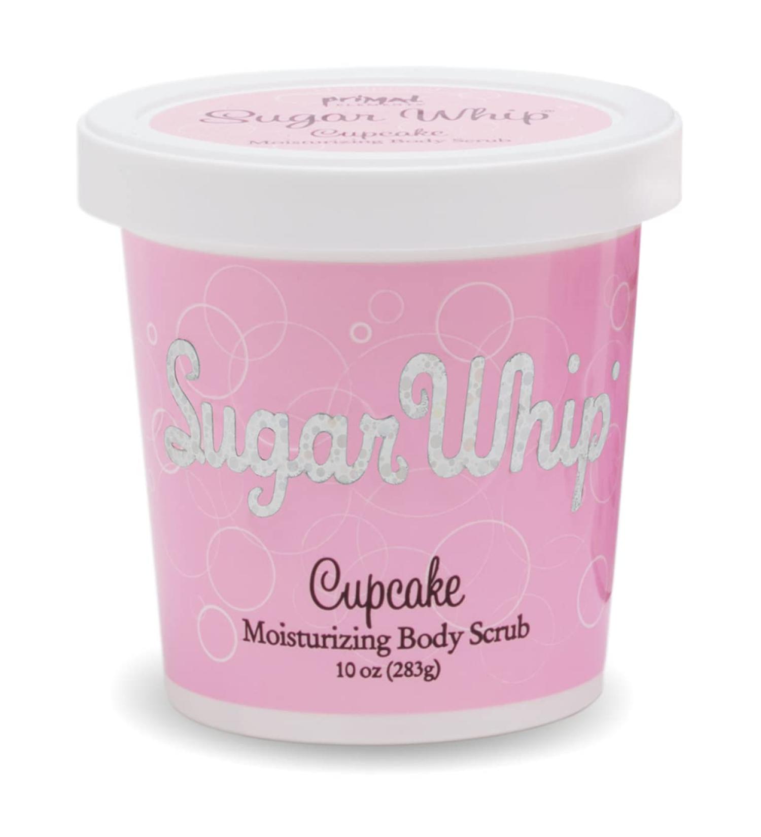 Primal Elements Sugar Whip Exfoliating Scrub - 10 Oz Cupcake - Body and Face Cleanser for Silky Smooth Skin - Moisturizing All Skin Types - Buy Online on GoSupps.com