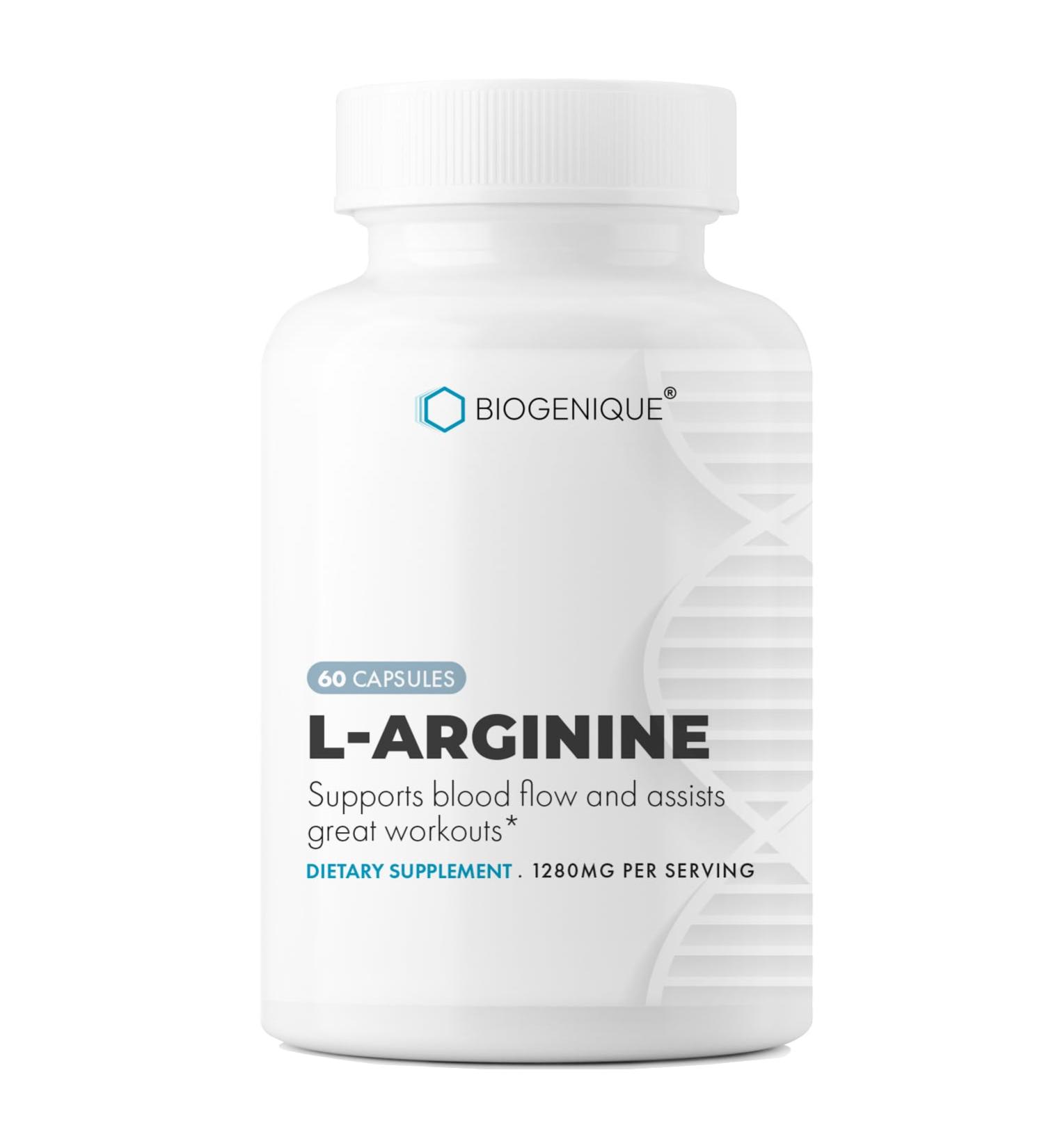 Buy L-Arginine & L-Citrulline Supplement - 500mg Nitric Oxide Formula for Workouts - 60 Capsules - Non-GMO Gluten Free - Made in USA - Buy Online on GoSupps.com