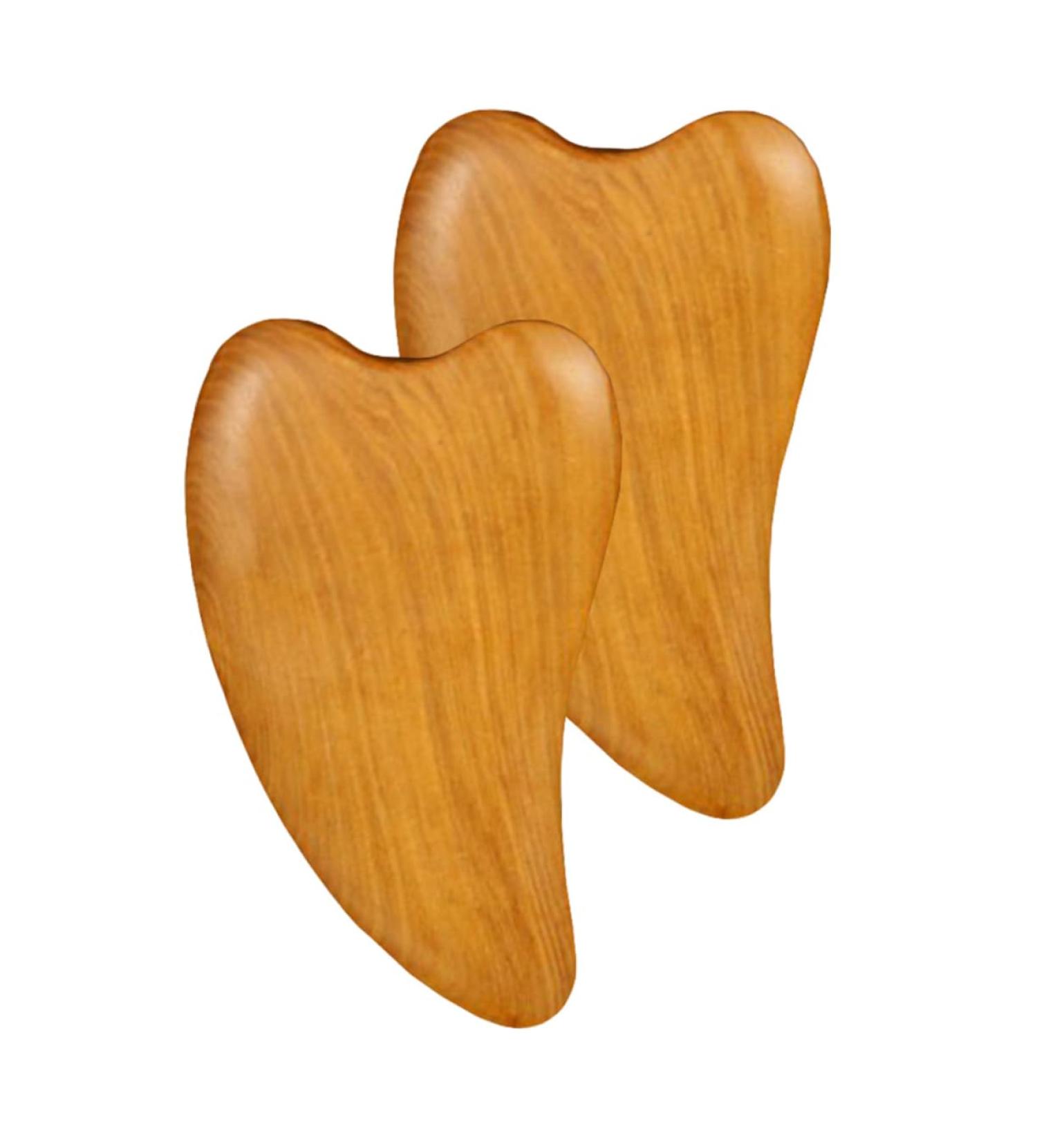 Buy NOLITOY 2pcs Wooden Gua Sha Scraping Massage Tool - Facial Lifting Stone & Jade Roller for Ultimate Skincare Care - Buy Online on GoSupps.com