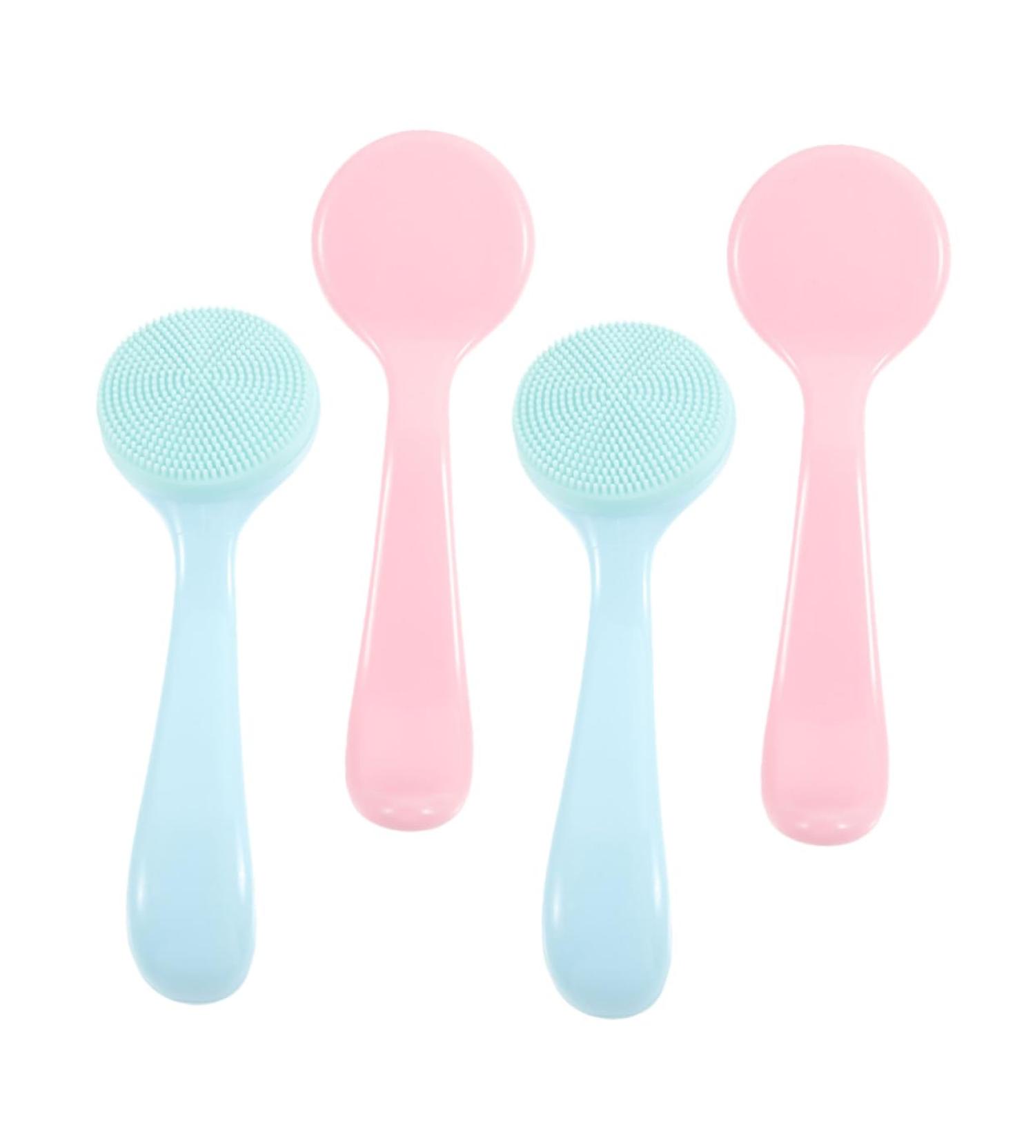 OHPHCALL 4pcs Face Brush Face Scrub Face Wash Brush Face Cleansing Brush Silicone Facial Cleansing Brush Facial Brush Facial Cleansing Brush Exfoliator Silica Gel Portable Scrubber - Buy Online on GoSupps.com