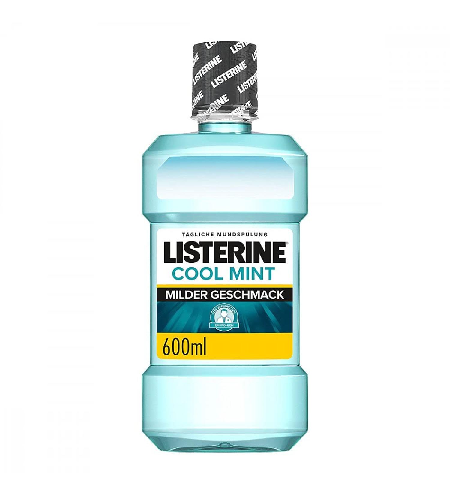 LISTERINE Cool Mint Mouthwash - Mild Taste 600ml | International Shipping Available - Buy Online on GoSupps.com