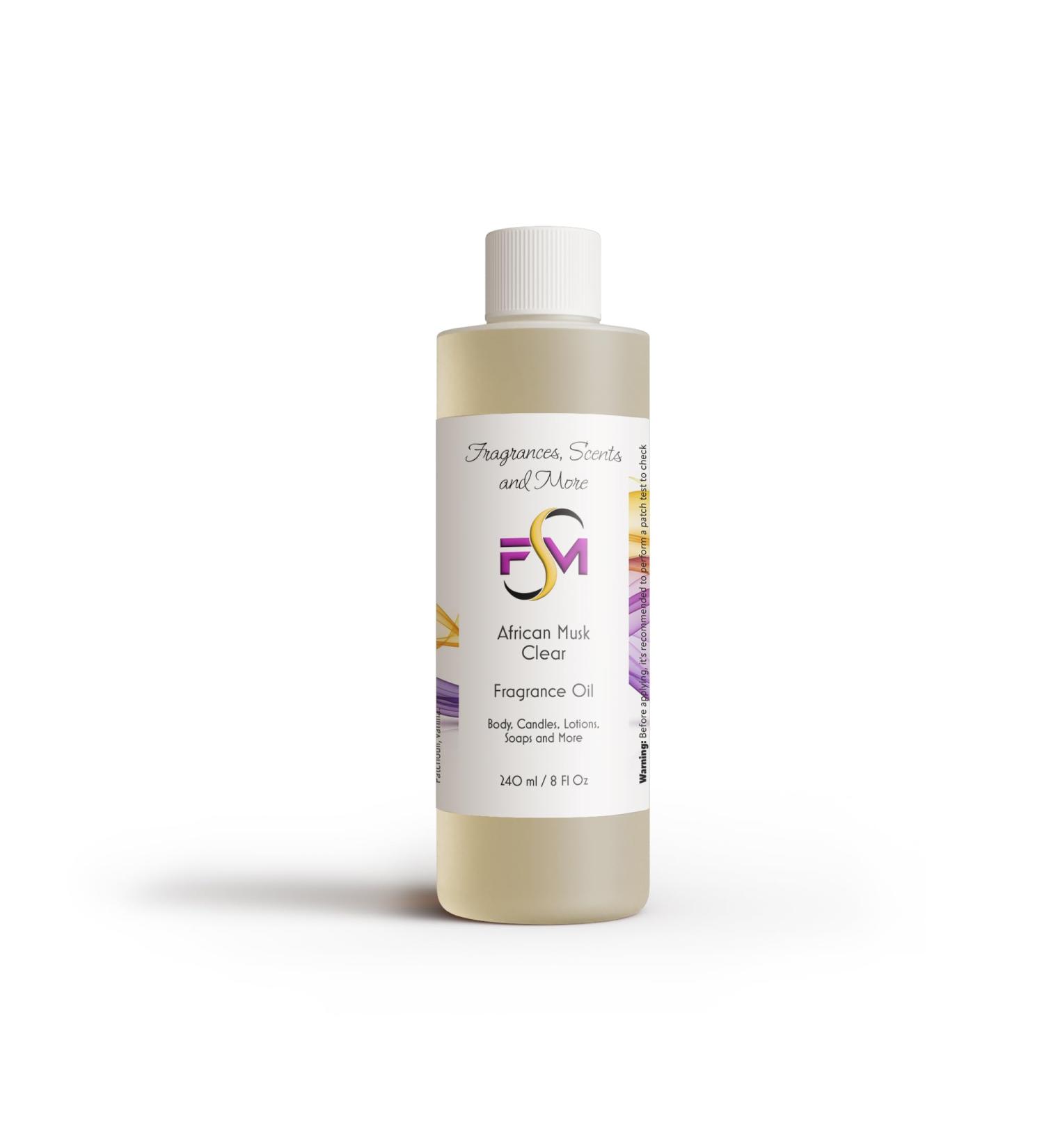 Fragrances Scents and More African Musk Clear Fragrance Oil - 8 Fl Oz Plastic Bottle (240ml) - Buy Online on GoSupps.com