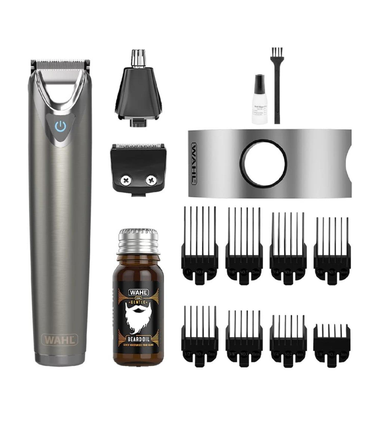 Wahl Stainless Steel Face and Body Grooming Gift Set Beard Trimmers Men Beard Trimming Kit Men's Stubble Trimmers Body Trimmers Ear and Nose Trimming Male Grooming Set Stainless Steel Face and Body Grooming Gift Set Single - Buy Online on GoSupps.com