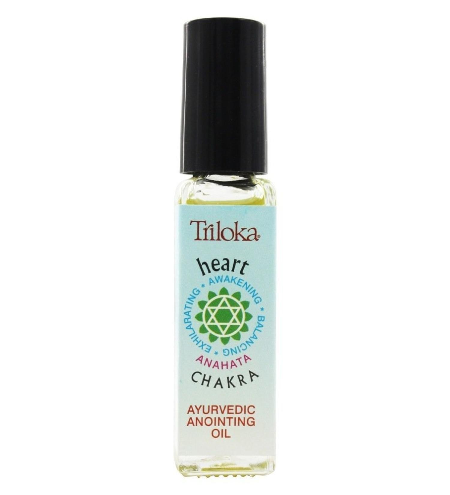 Heart Chakra Anointing Perfume Oil - Triloka 1/4 Ounce | Balancing Essential Oils for Spiritual Wellness - Buy Online on GoSupps.com