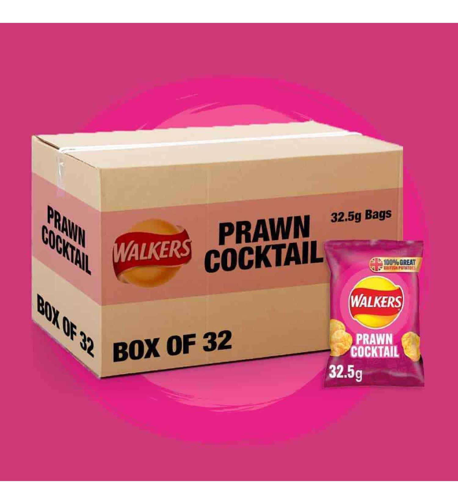Walkers Baked Prawn Cocktail Case of 32x37.5G - Buy Online on GoSupps.com