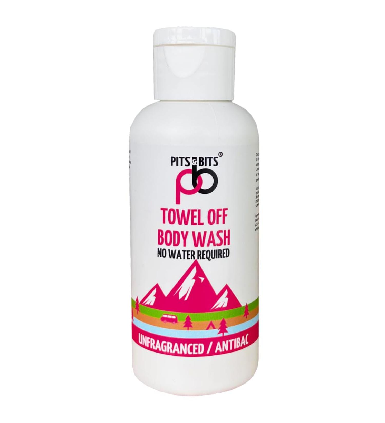 Pits And Bits Rinse Free Body Wash Fragrance Free No Additional Water Or Rinsing Required 100ml - Buy Online on GoSupps.com