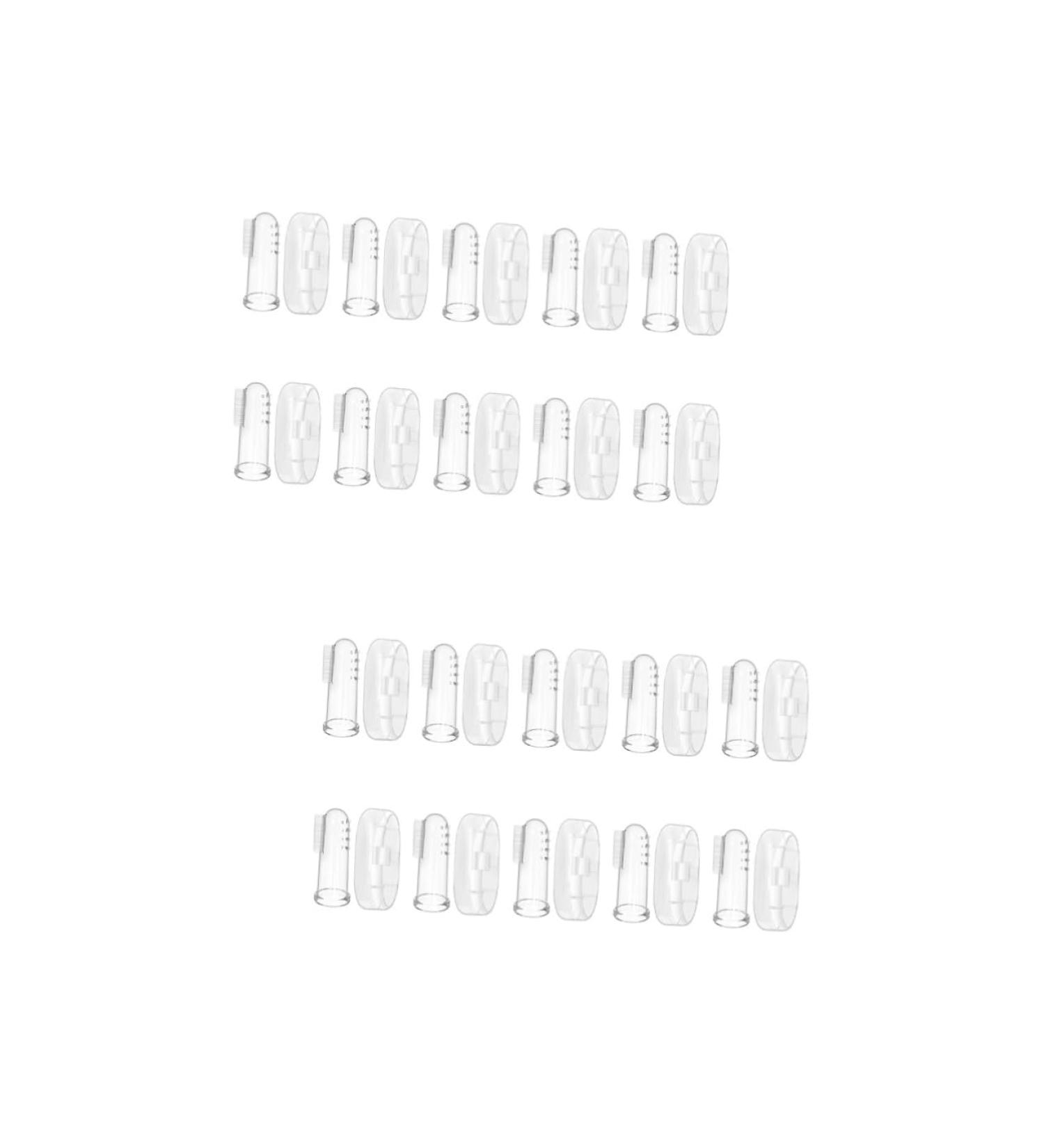 Minkissy Disposable Toothbrush for Babies - 20-Sentence Fingerbrush & Travel Mouth Cleaning Tools (1 Pack Transparent) - Buy Online on GoSupps.com