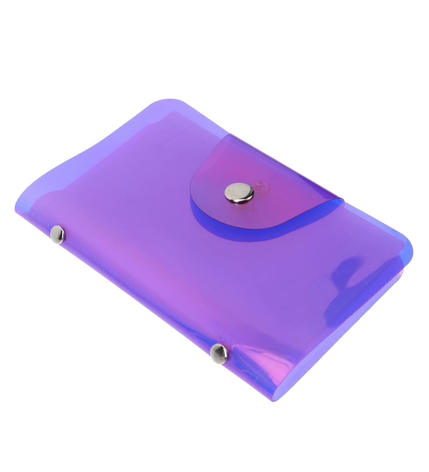 Housoutil Nail Art Card Holder Nail Template Organzier Nail Art Plate Bag Rectangular Nail Shell Stamp Template Holder Nail Art Stamp Plate Holder Nail Stamp Bracket As Manicure Purple 19x14.5cm Purple - Buy Online on GoSupps.com