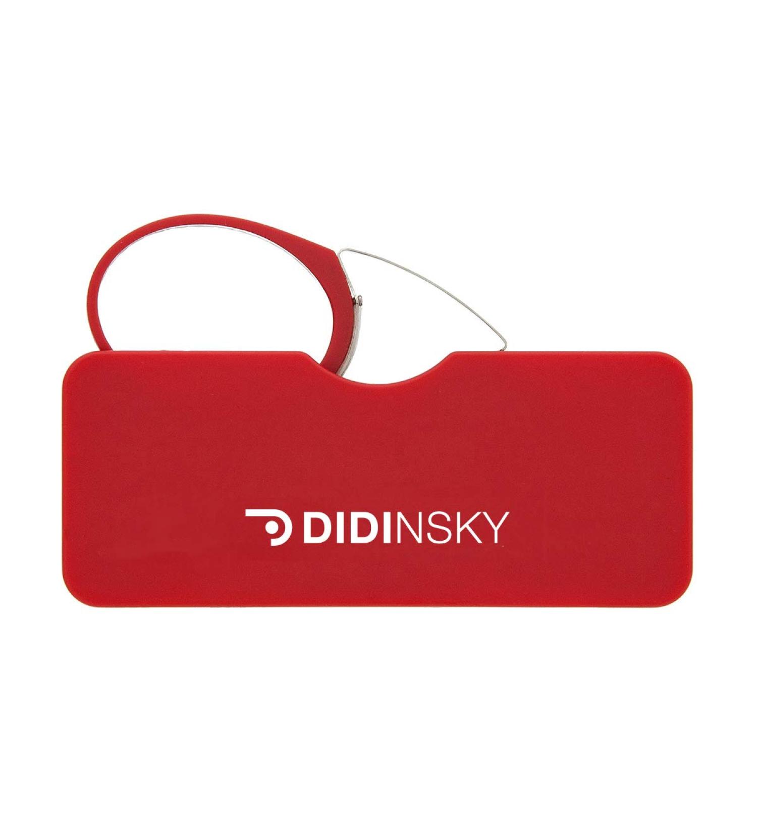 Didinsky Reading Glasses for Men & Women - Compact Edgeless Comfortable Perfect for Travel | Unisex with Adhesive Strips - Orsay Red 2.0x - Buy Online on GoSupps.com
