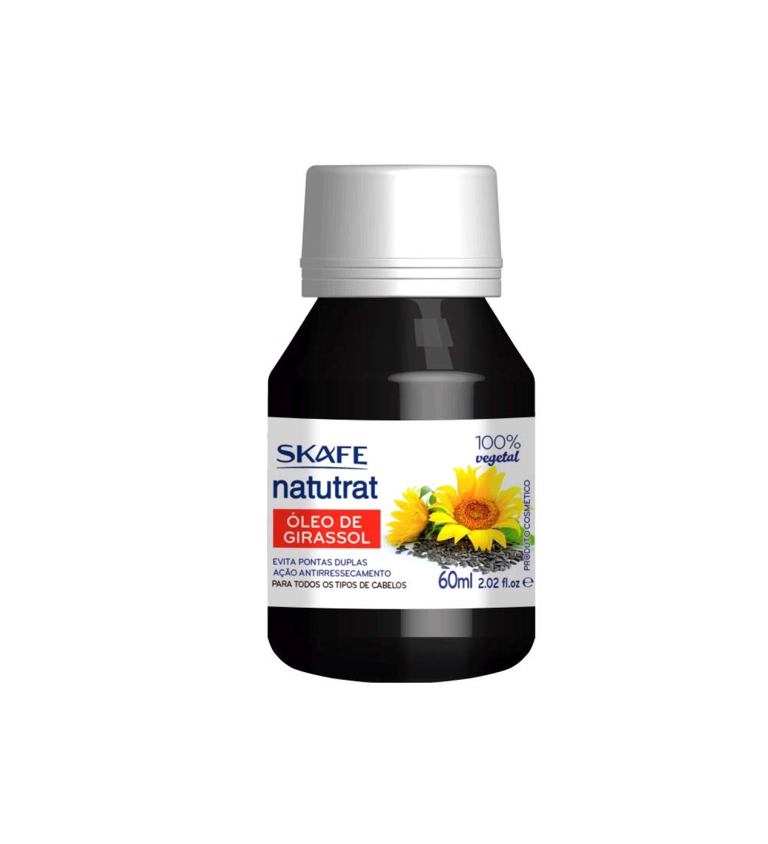 Linha Natutrat (Oleos Capilares) - Oleo De Girassol 60 Ml - (Naturat (Hair Oils) Collection - Sunflower Oil 2.02 Fl Oz)