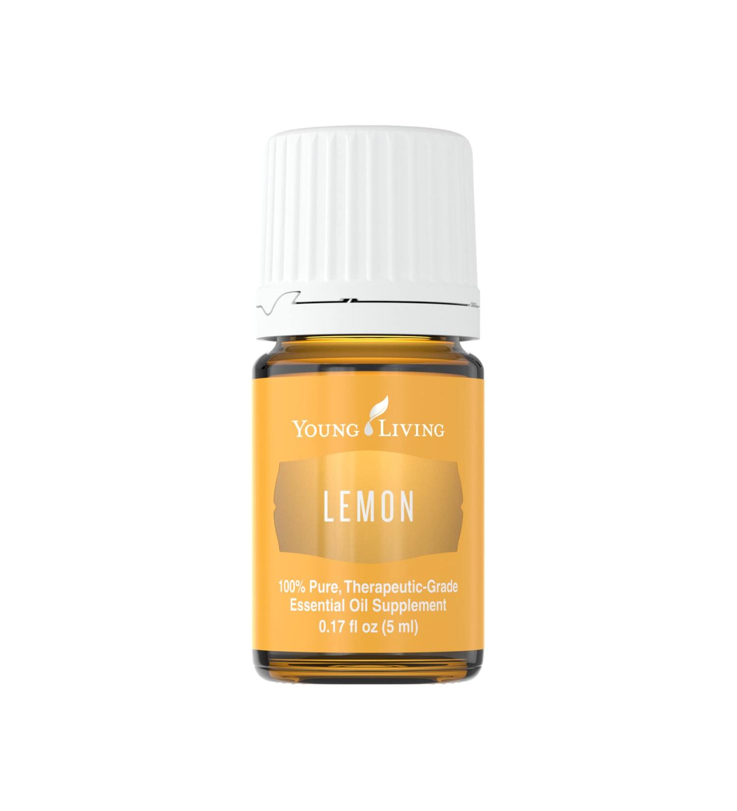 Lemon Essential Oil by Young Living | 5 ml | Fresh Citrus Aroma for Cleansing and Uplifting | Supports Immune & Circulatory Systems | Perfect for Diffusing and Cleaning