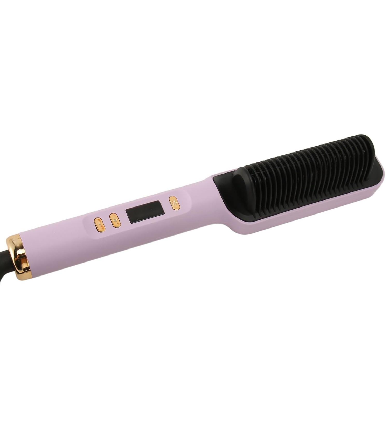 Buy Generic Hair Straightener Brush - Dual Use Adjustable Temperature Negative Ion Technology for Smooth Straight or Curly Hair - 110-220V (US Plug) - International Shipping Available - Buy Online on GoSupps.com