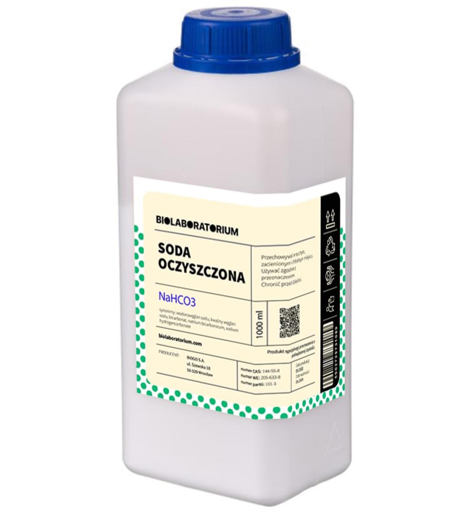Baking powder sodium bicarbonate 1000g BioLaboratorium