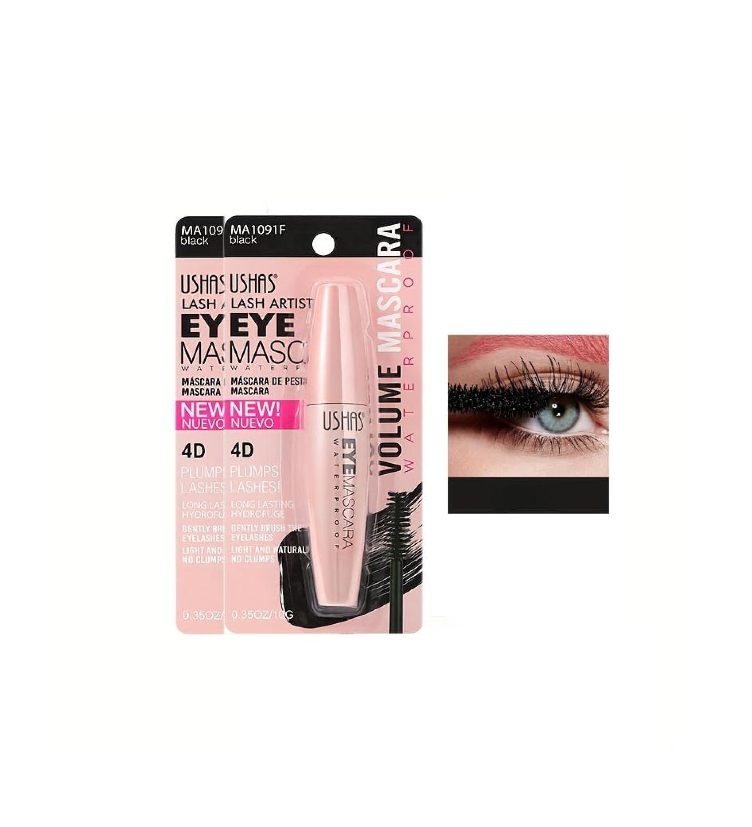 Waterproof Mascara For Lengthening Volumizing Moisturizing Mascara Makeup Long-Lasting Softer Fuller Lashes Amplify Smudge-Proof Eyelash Mascara 0.35Oz (Mascara cream*2) - Buy Online on GoSupps.com