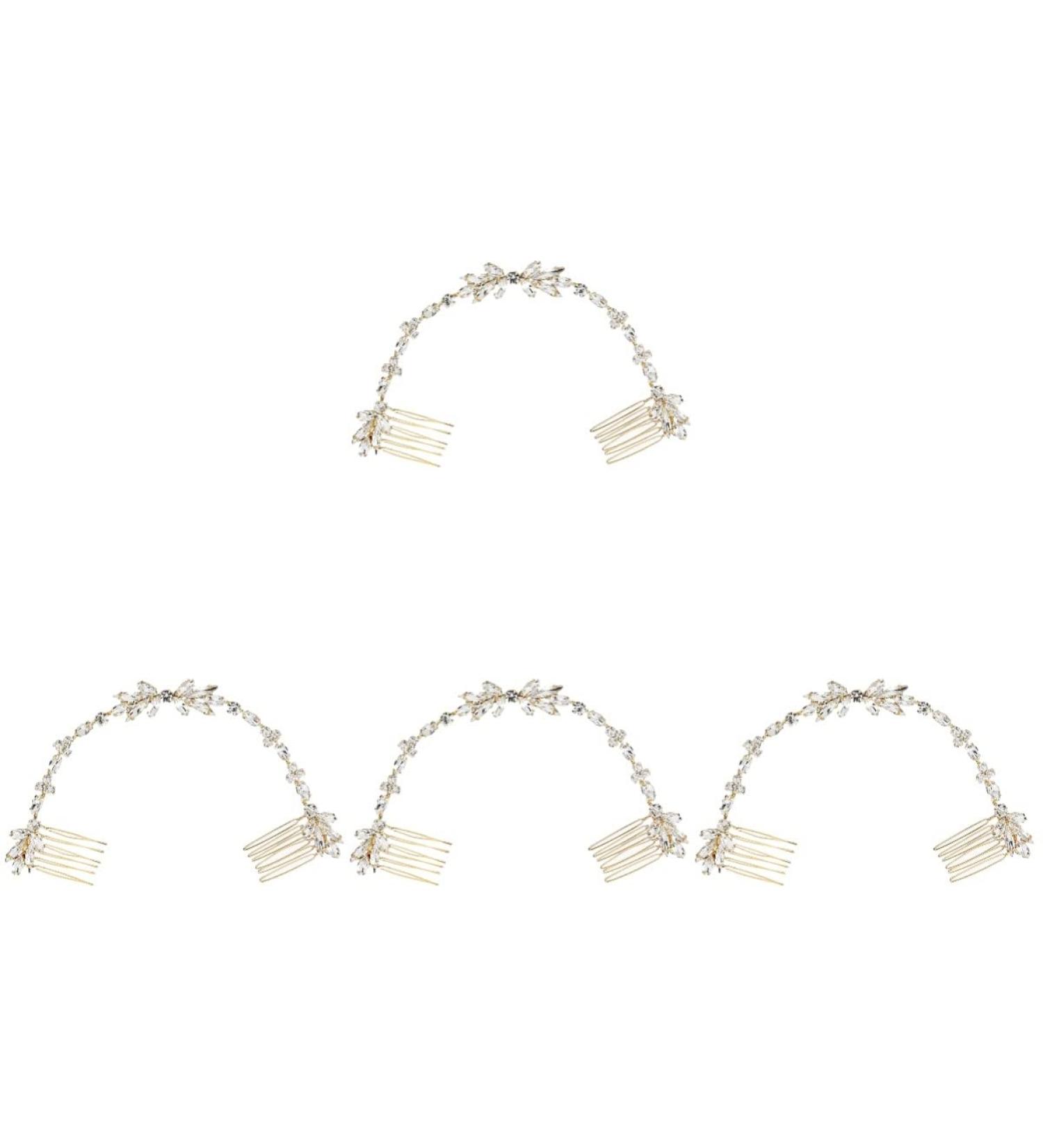 Beaupretty Accessories bridal wedding comb wedding hair accessories for brides tiaras for women french hair pin styling comb hair side combs vine European and American Zinc Alloy Comb - Buy Online on GoSupps.com