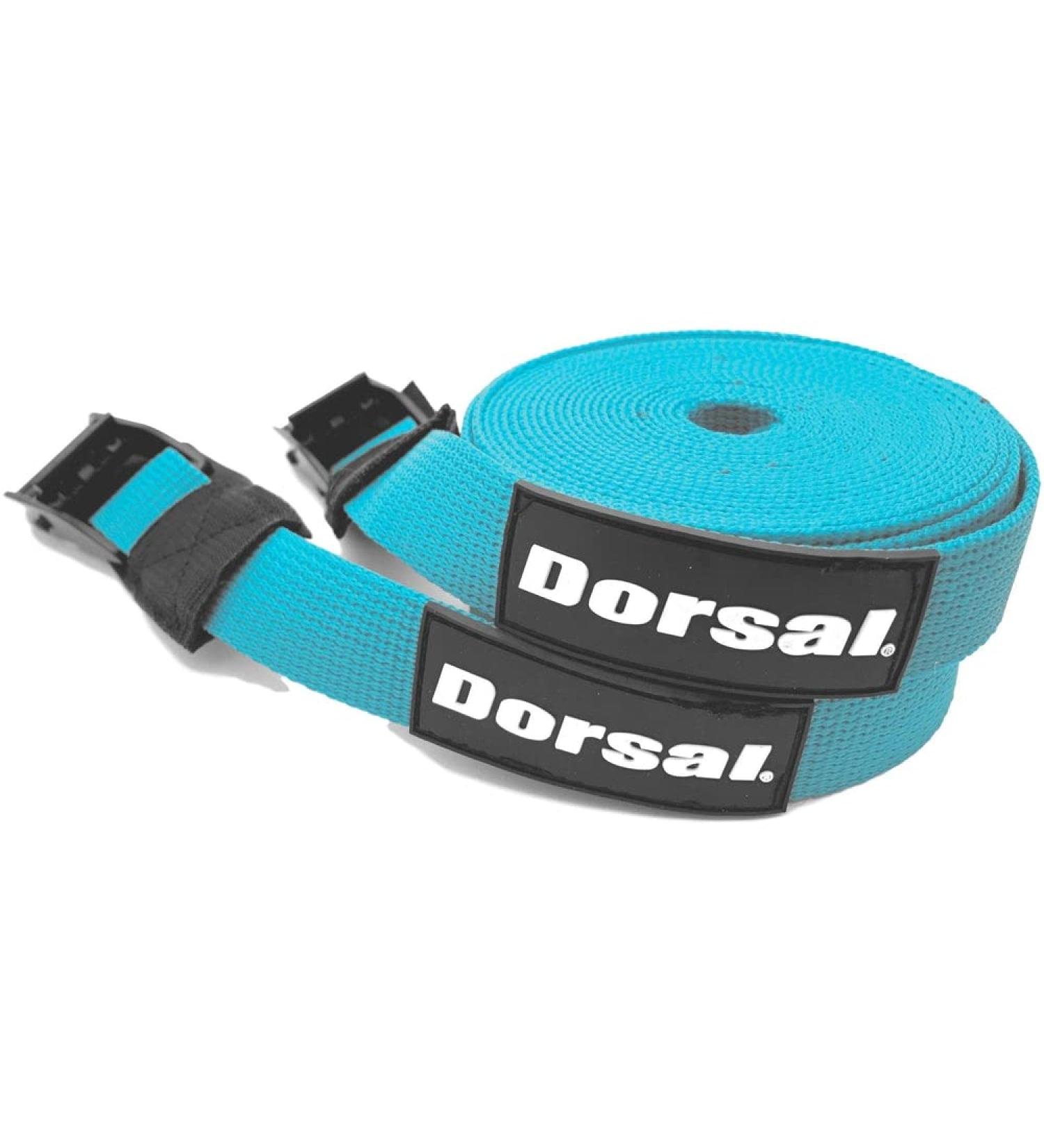 15' Blue Nylon Dorsal Tie Down Straps for Roof Racks, Surfboards, Kayaks, Canoes & Paddleboards - Buy Online on GoSupps.com