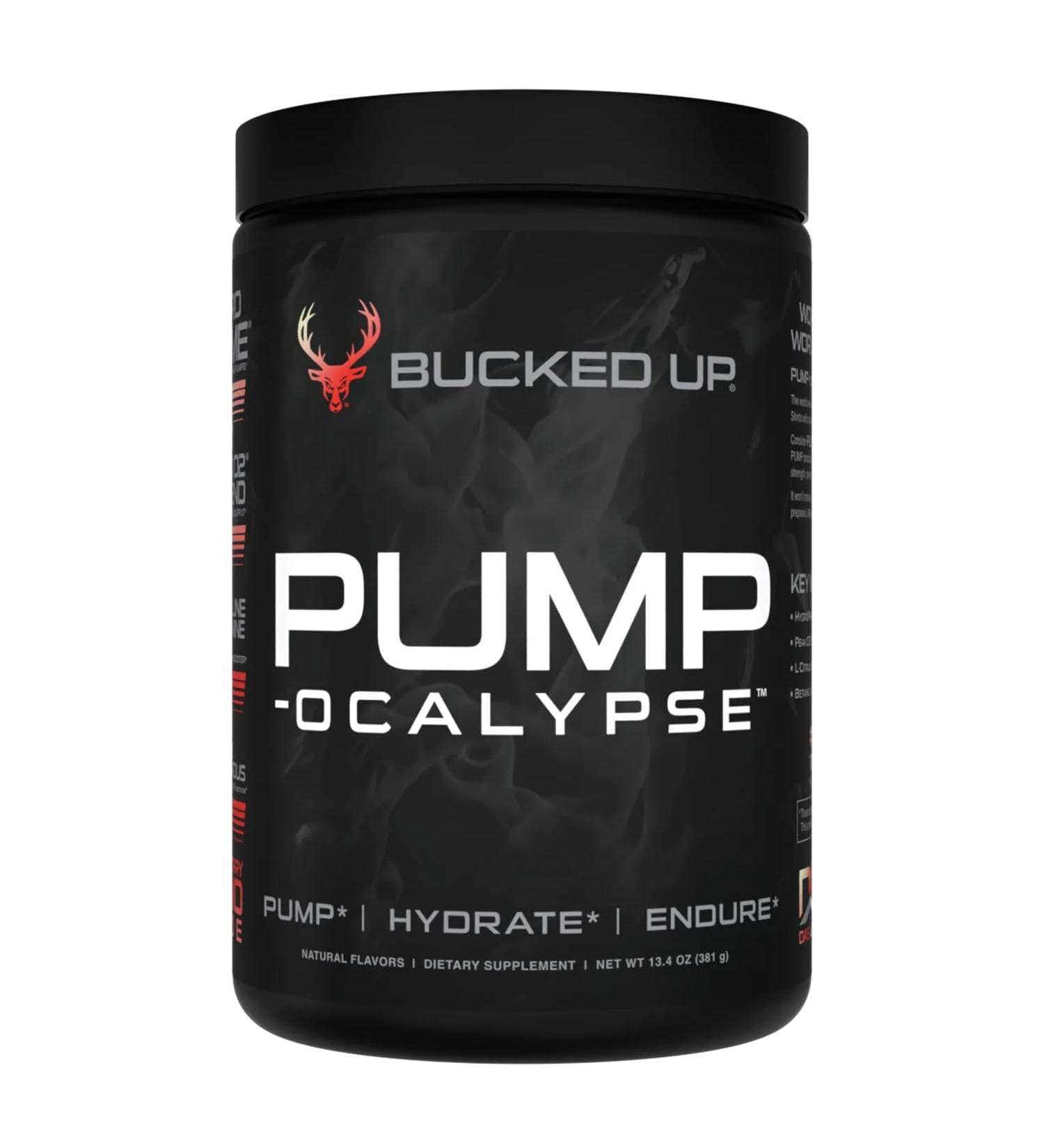 Pump-ocalypse Raspberry Lemonade | Nitric Oxide and L Arginine Supplement | Citrulline Malate GlycerPump | Ultimate N.O. Booster | Lean Muscle Support | Blood Flow Vascularity Hydration Endurance - Buy Online on GoSupps.com
