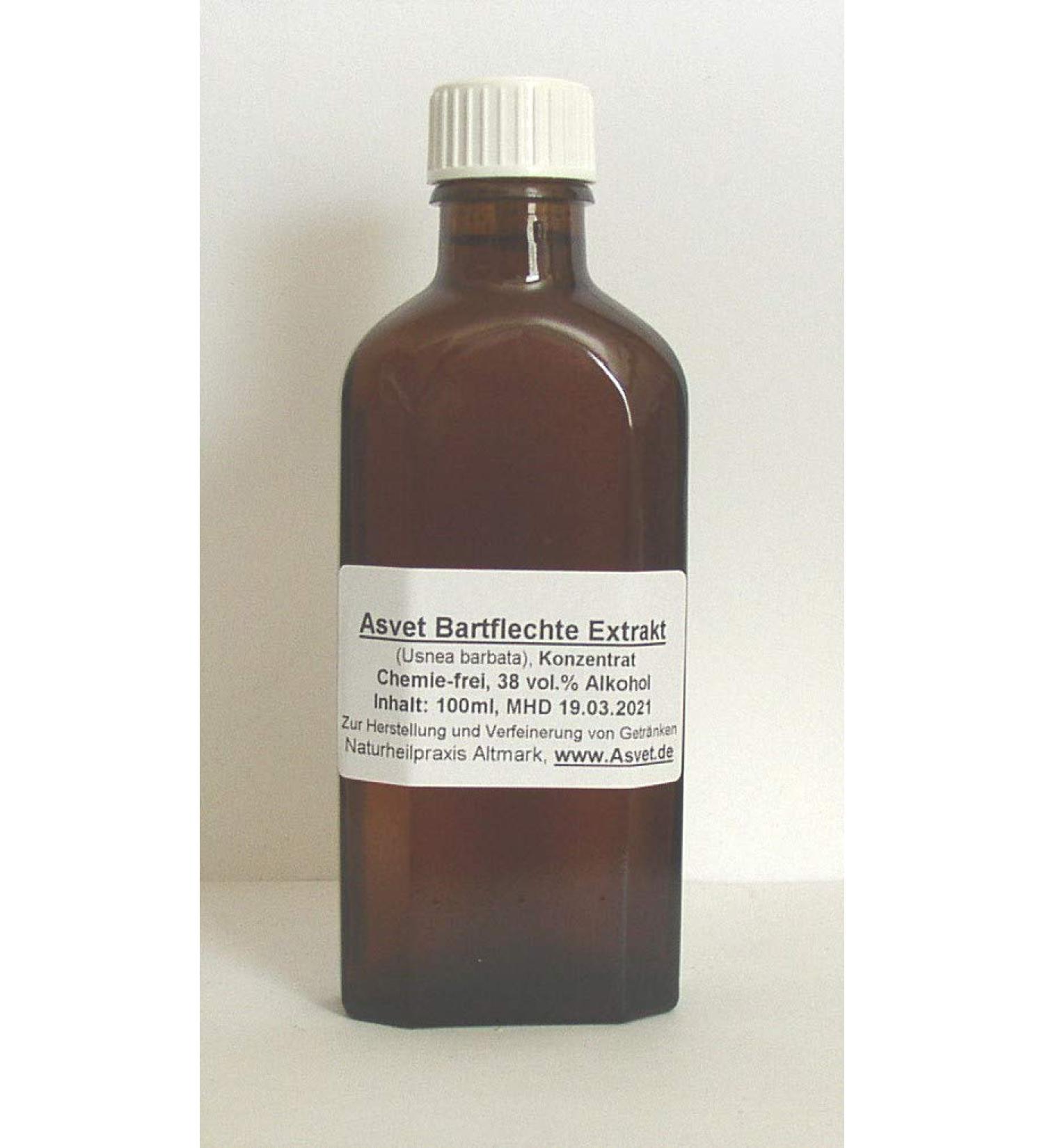 Asvet 100ml Beard Lichen Tincture Usnea Barbata Drops Preparation