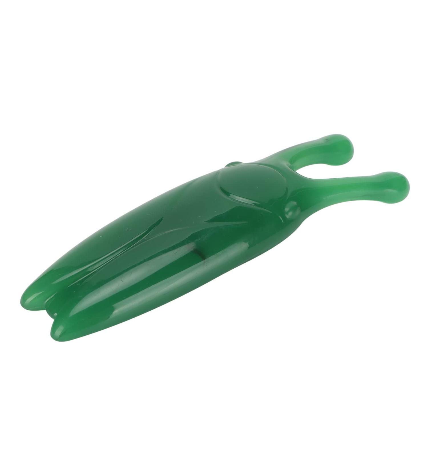 High Bridge Nose Scraper & Resin Massager - Reduce Puffiness & Sculpt Nose | Green Gua Sha Tool - Buy Online on GoSupps.com