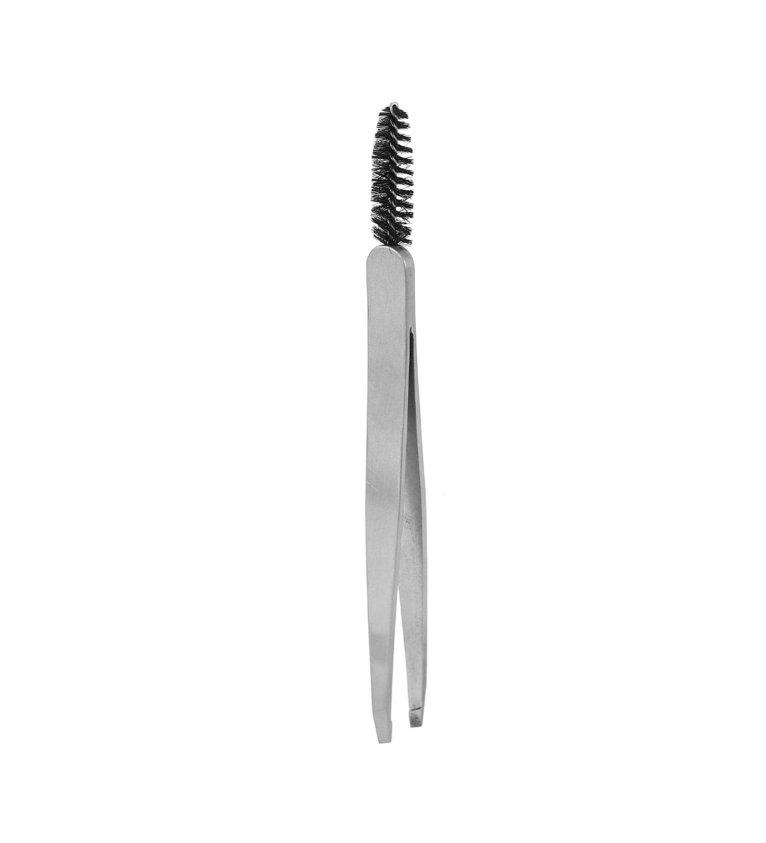Premium Stainless Steel Sloping Eyebrow Tweezers with Lace - Perfect for Precision Plucking & Shaping - Buy Online on GoSupps.com
