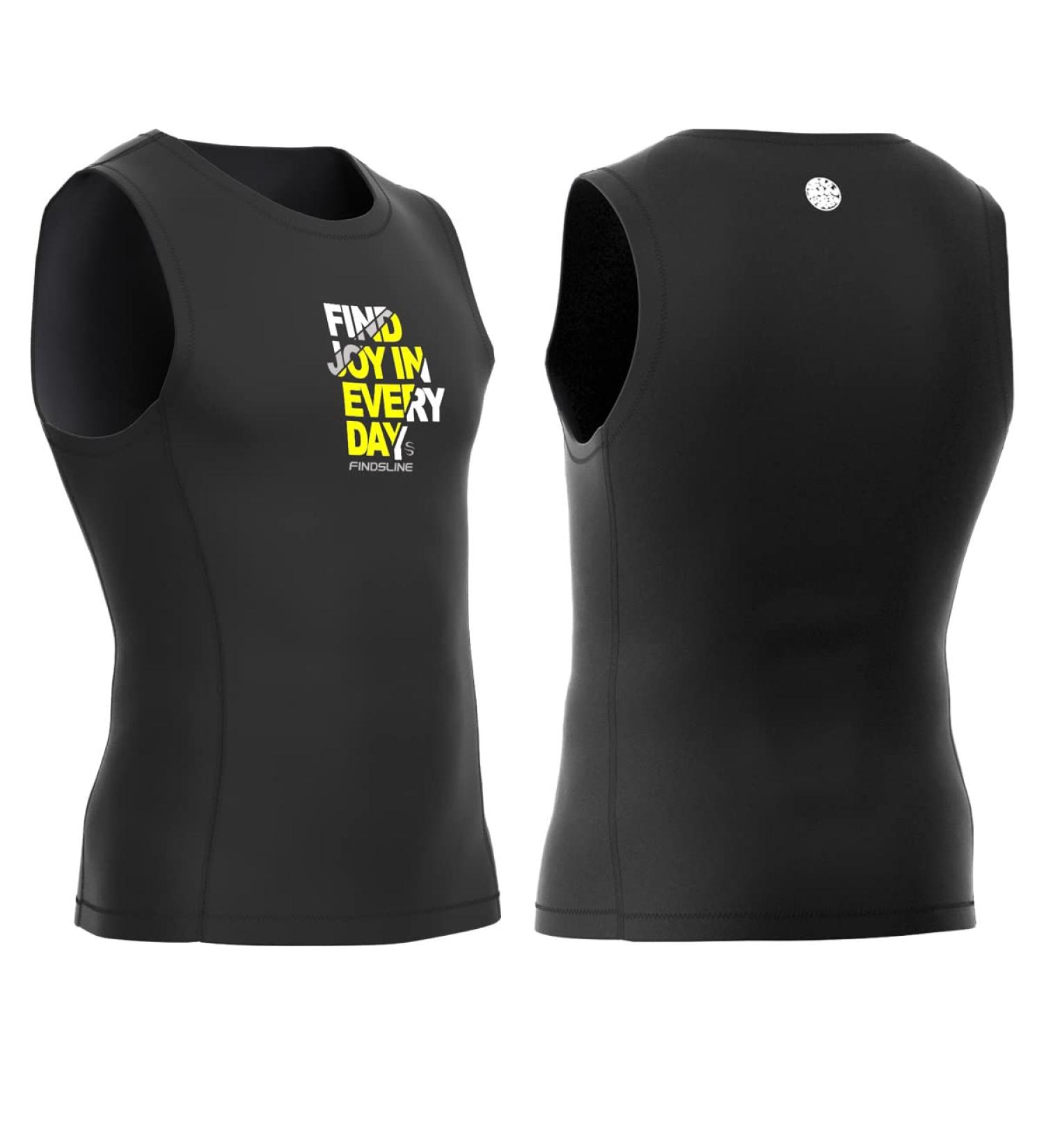 Men's 2mm Premium Neoprene Wetsuit Vest - Sleeveless Surfing, Canoeing, Scuba Diving - Black, Size Large - Buy Online on GoSupps.com