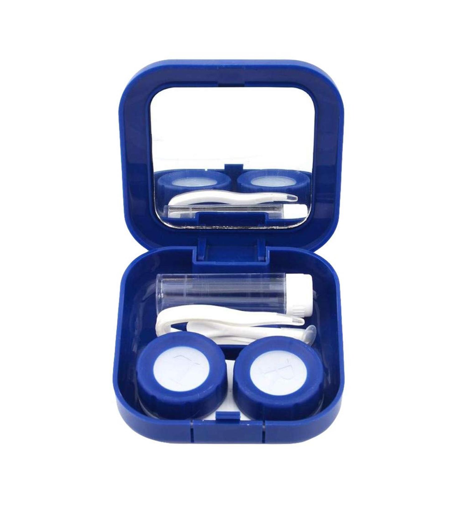 La Brille Care Kit Holder | Complete Contact Lens & Glasses Case for Fauna Glasses - Blue One Size | International Shipping Available - Buy Online on GoSupps.com